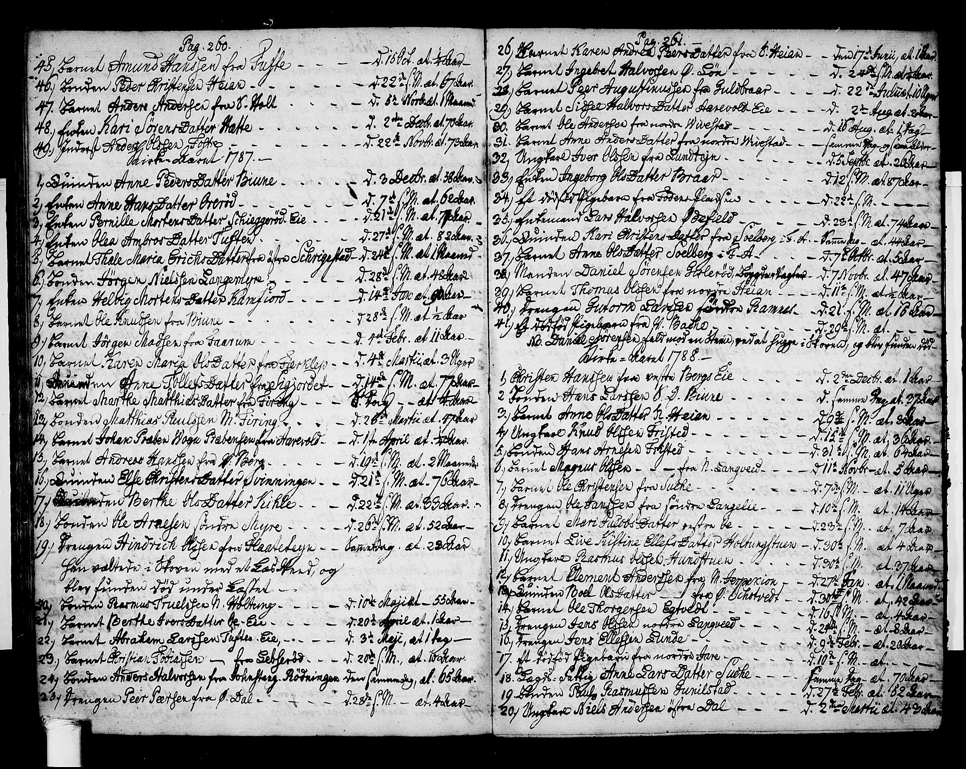 Ramnes kirkebøker, AV/SAKO-A-314/F/Fa/L0002: Parish register (official) no. I 2, 1773-1790, p. 260-261