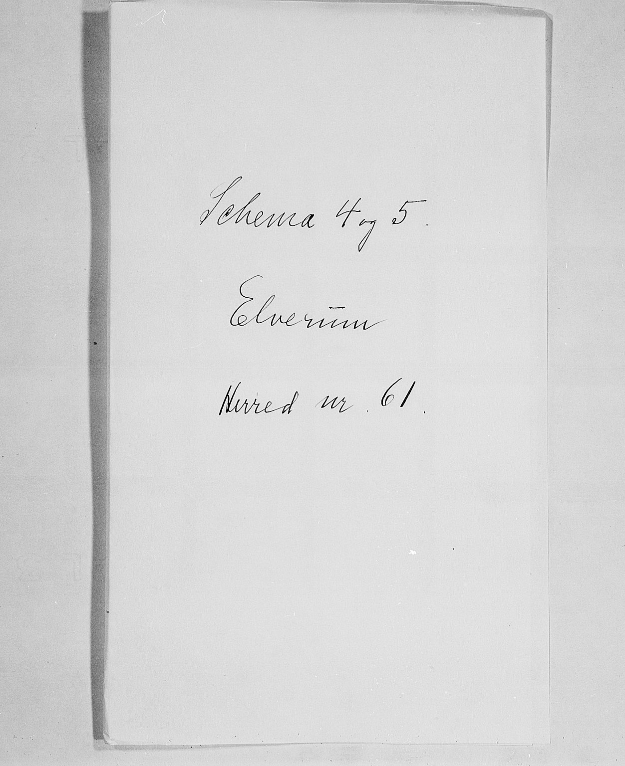 SAH, 1900 census for Elverum, 1900, p. 1