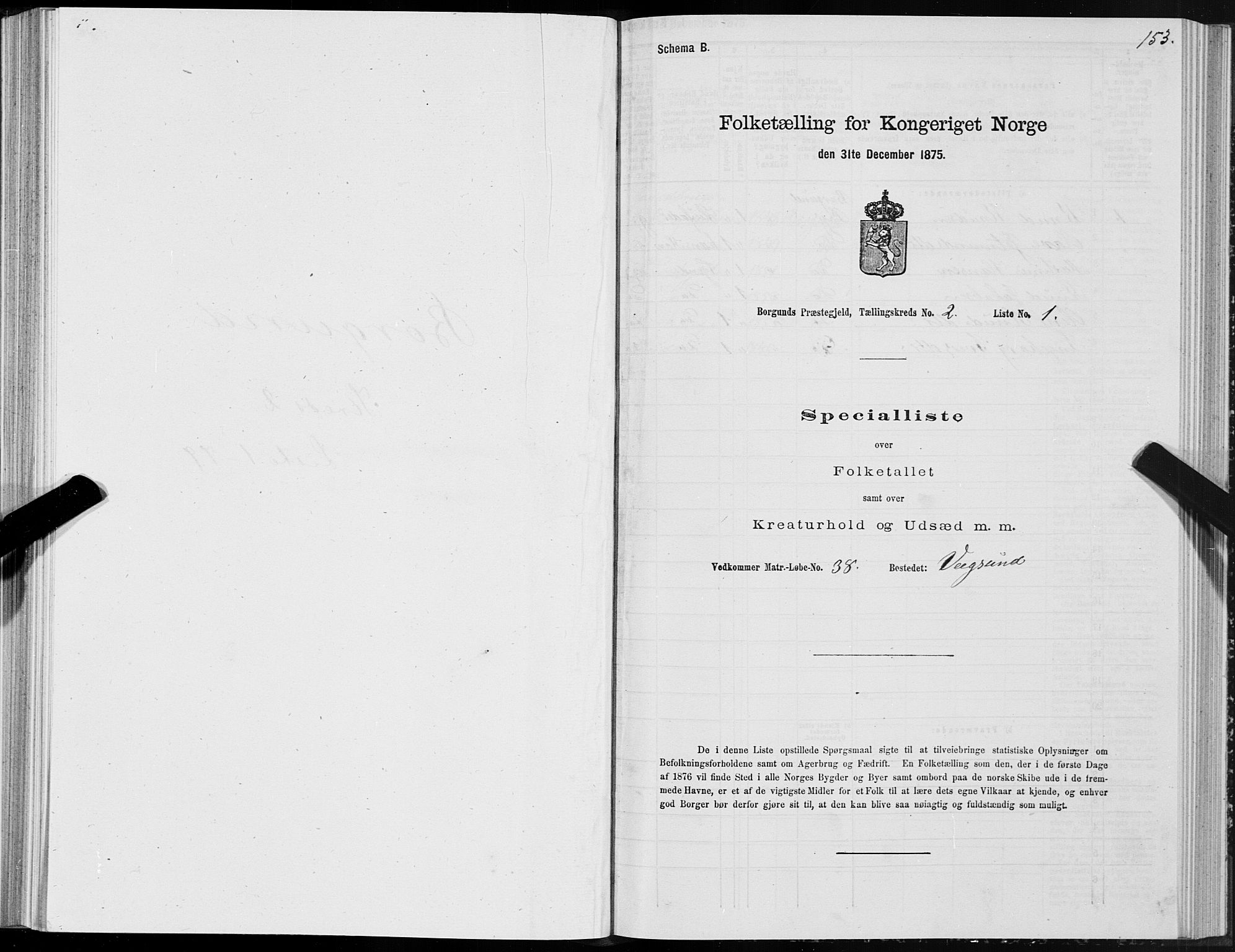 SAT, 1875 census for 1531P Borgund, 1875, p. 1153