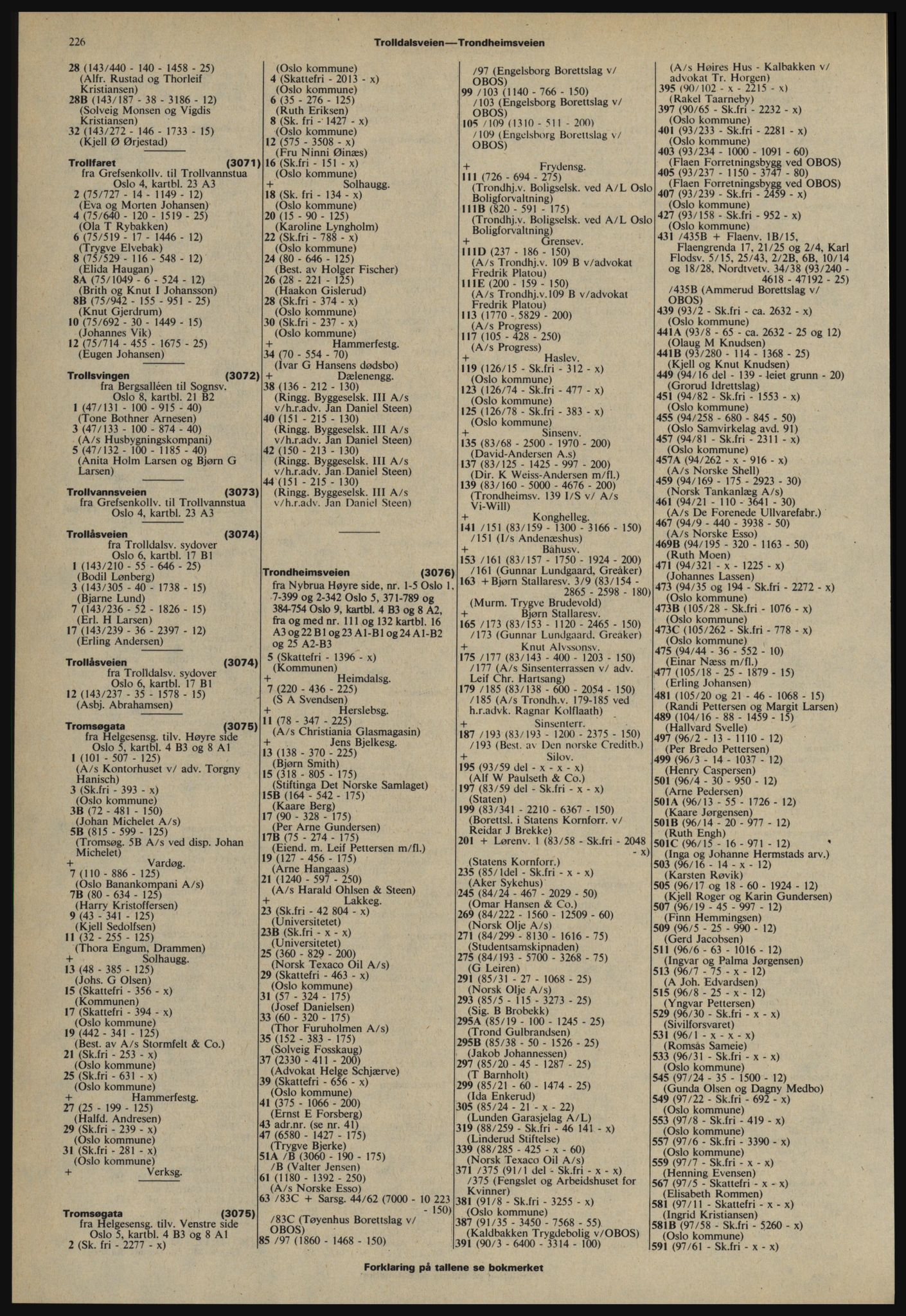 Kristiania/Oslo adressebok, PUBL/-, 1978-1979, p. 226