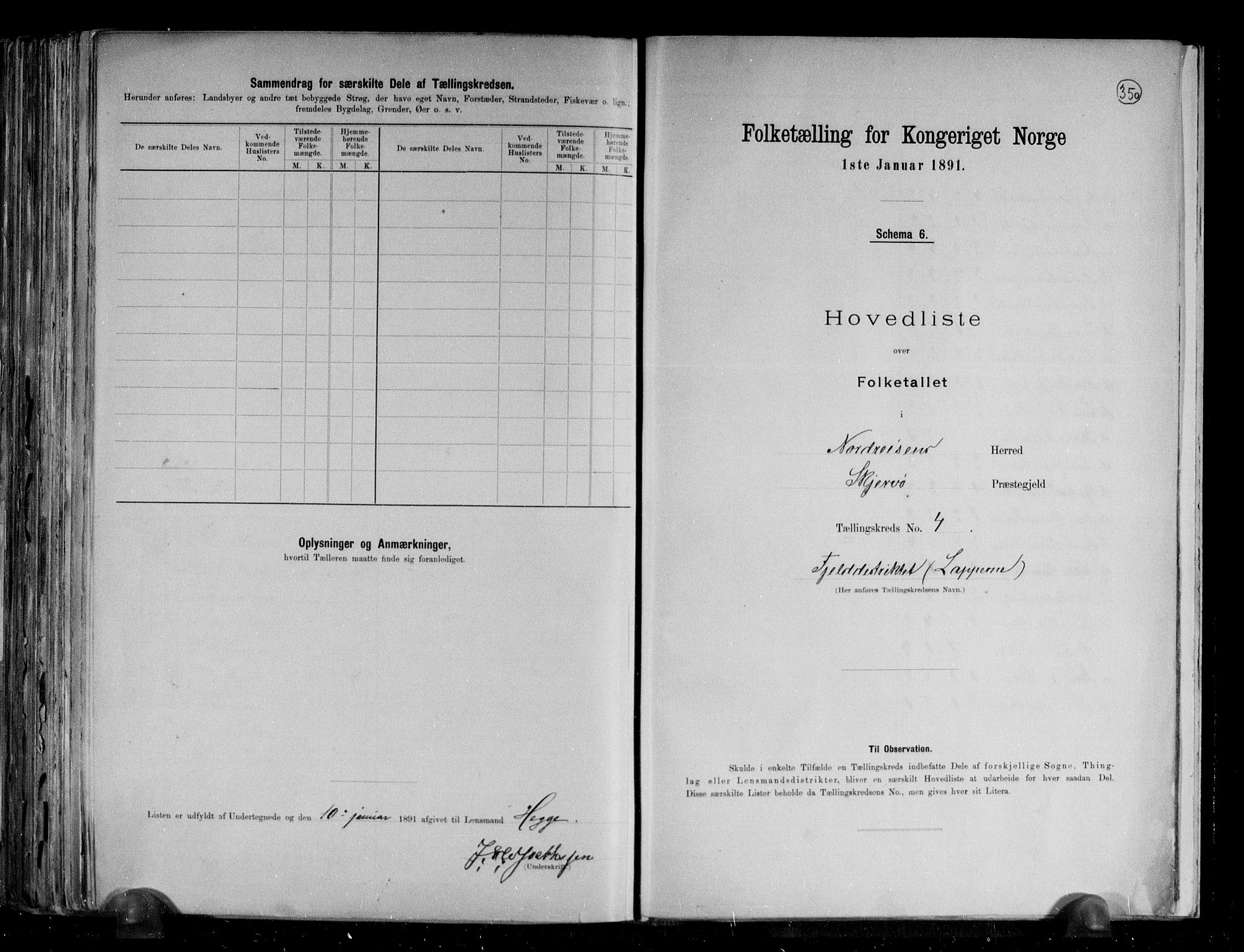 RA, 1891 census for 1942 Nordreisa, 1891, p. 10