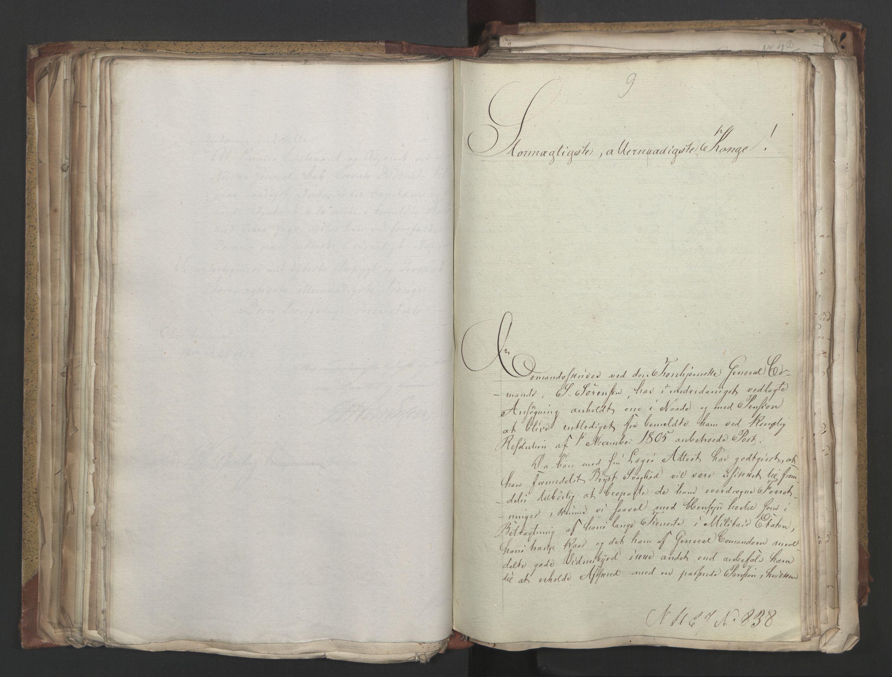 Statsrådsavdelingen i Stockholm, AV/RA-S-1003/D/Da/L0004: Regjeringsinnstillinger nr. 788-999, 1815, p. 132
