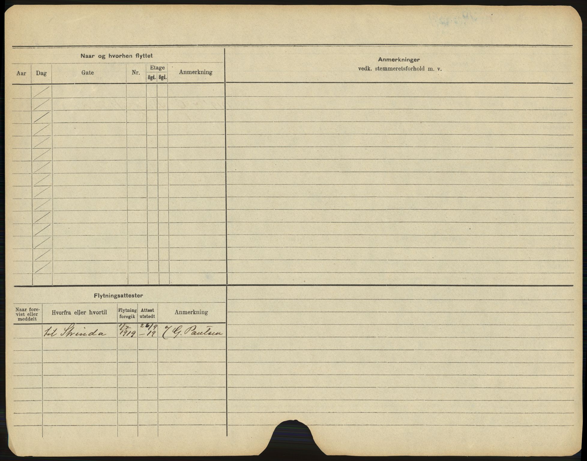 Trondheim folkeregister, AV/SAT-A-1608/1/F/Fb/L0007: Utflyttede P - Å
, 1919