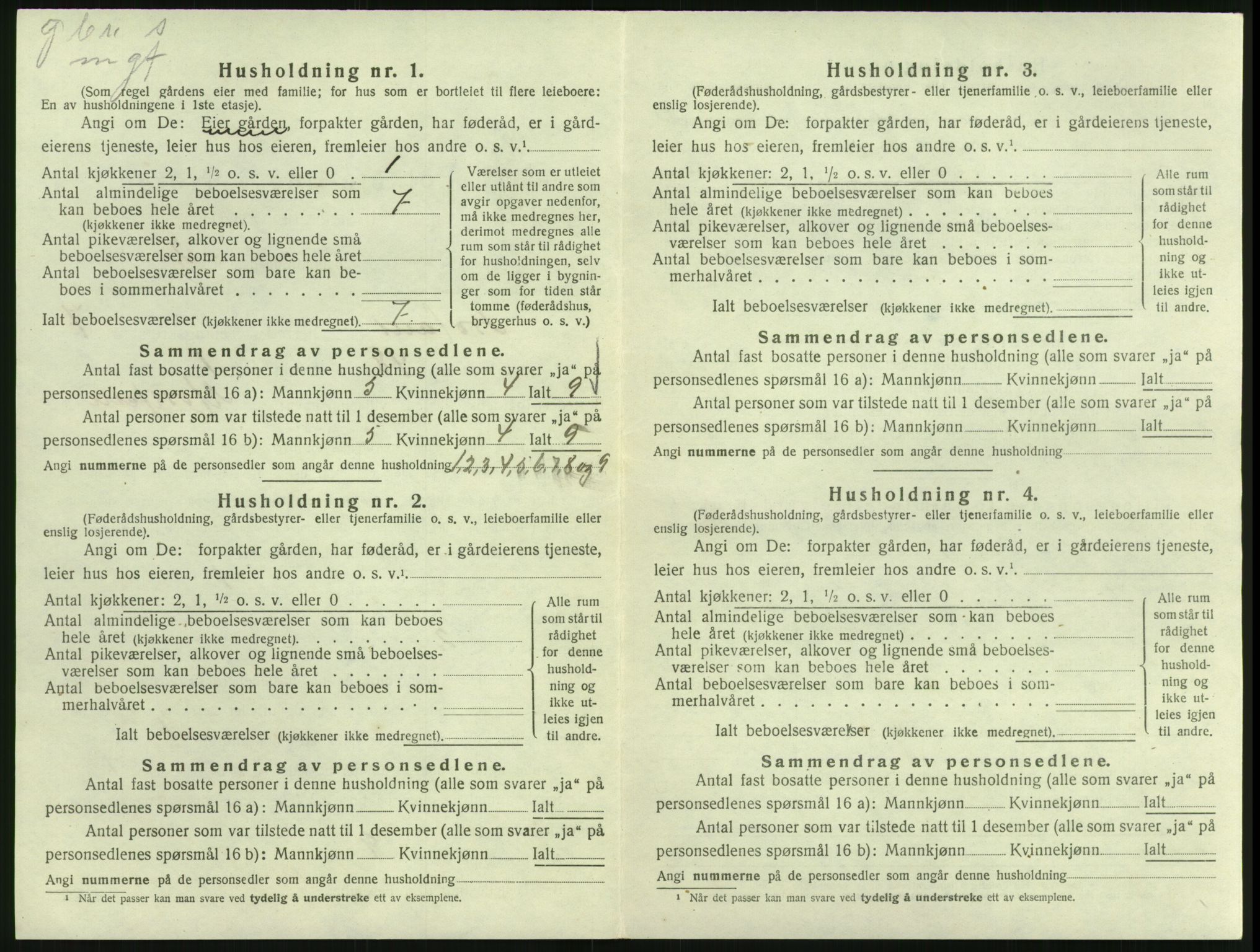 SAK, 1920 census for Froland, 1920, p. 640