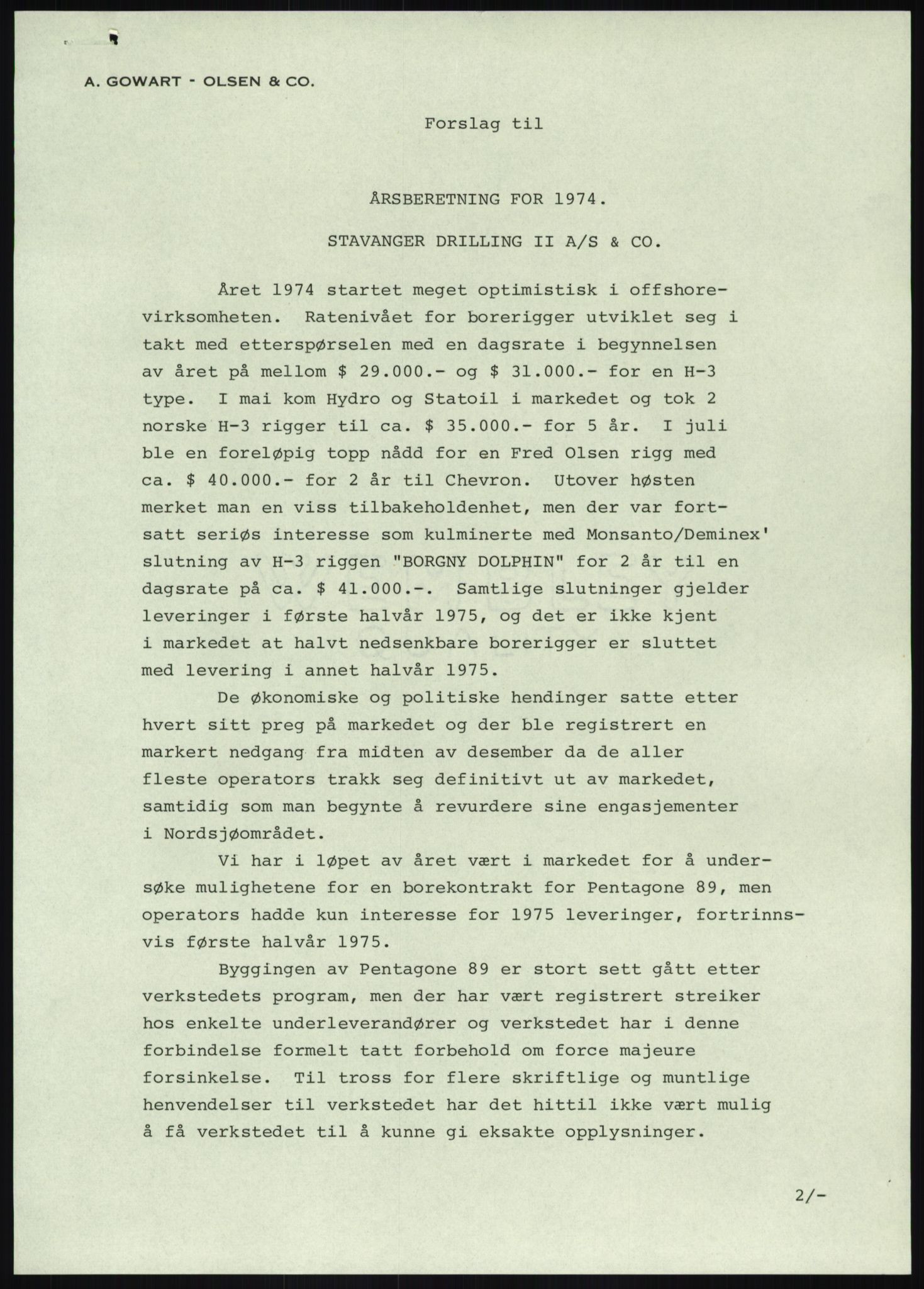 Pa 1503 - Stavanger Drilling AS, AV/SAST-A-101906/A/Ac/L0001: Årsberetninger, 1974-1978, p. 35