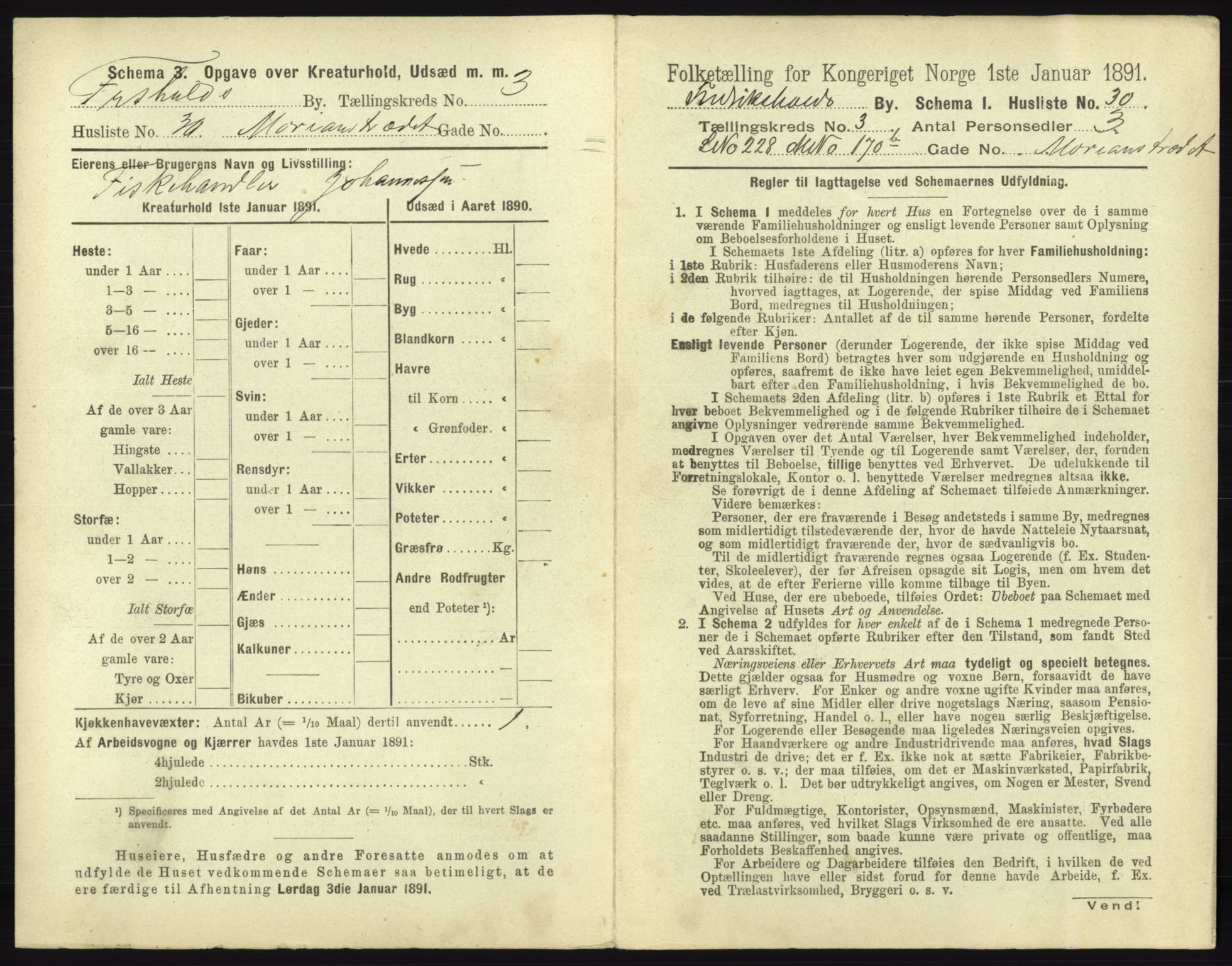 RA, 1891 census for 0101 Fredrikshald, 1891, p. 342