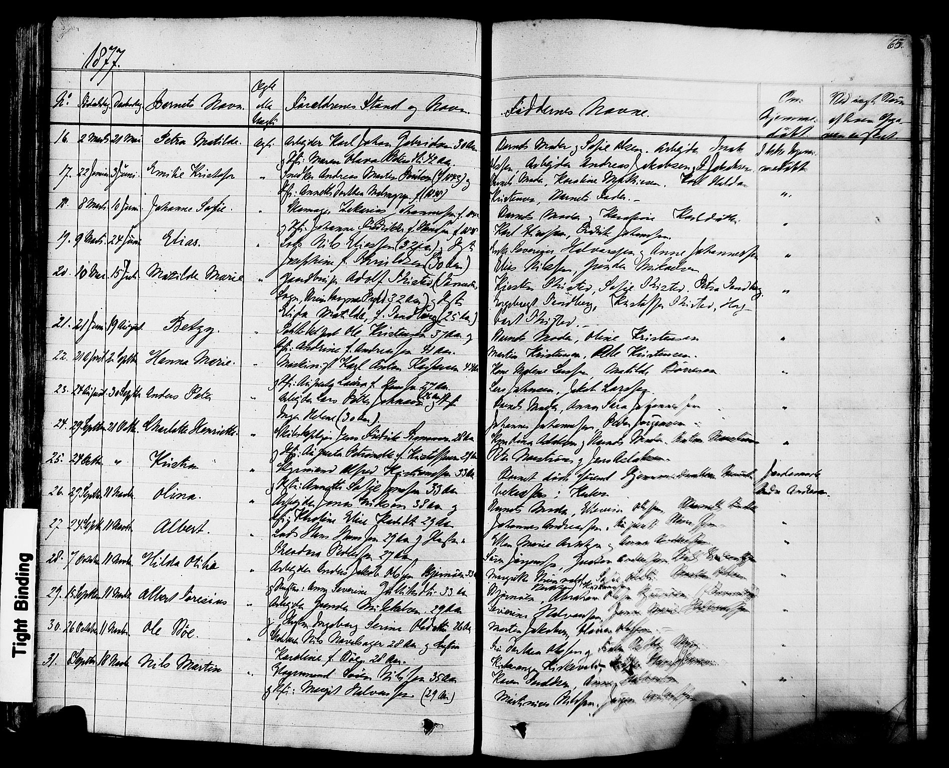 Stavern kirkebøker, AV/SAKO-A-318/F/Fa/L0007: Parish register (official) no. 7, 1840-1877, p. 65