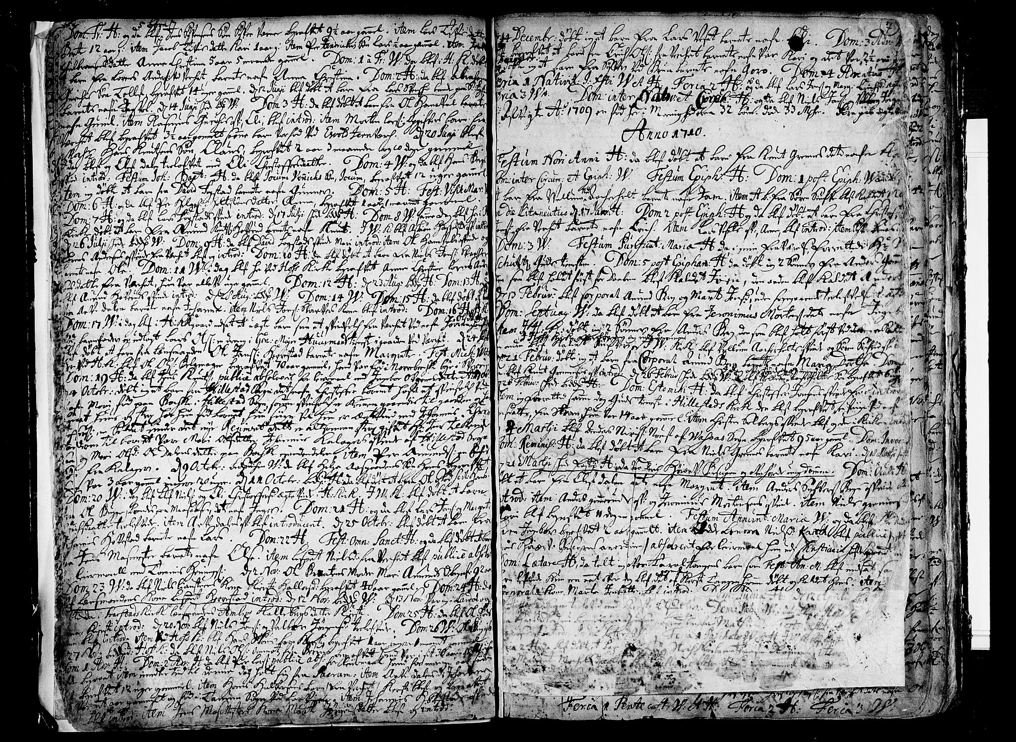 Hof kirkebøker, AV/SAKO-A-64/F/Fa/L0001: Parish register (official) no. I 1, 1704-1745, p. 7