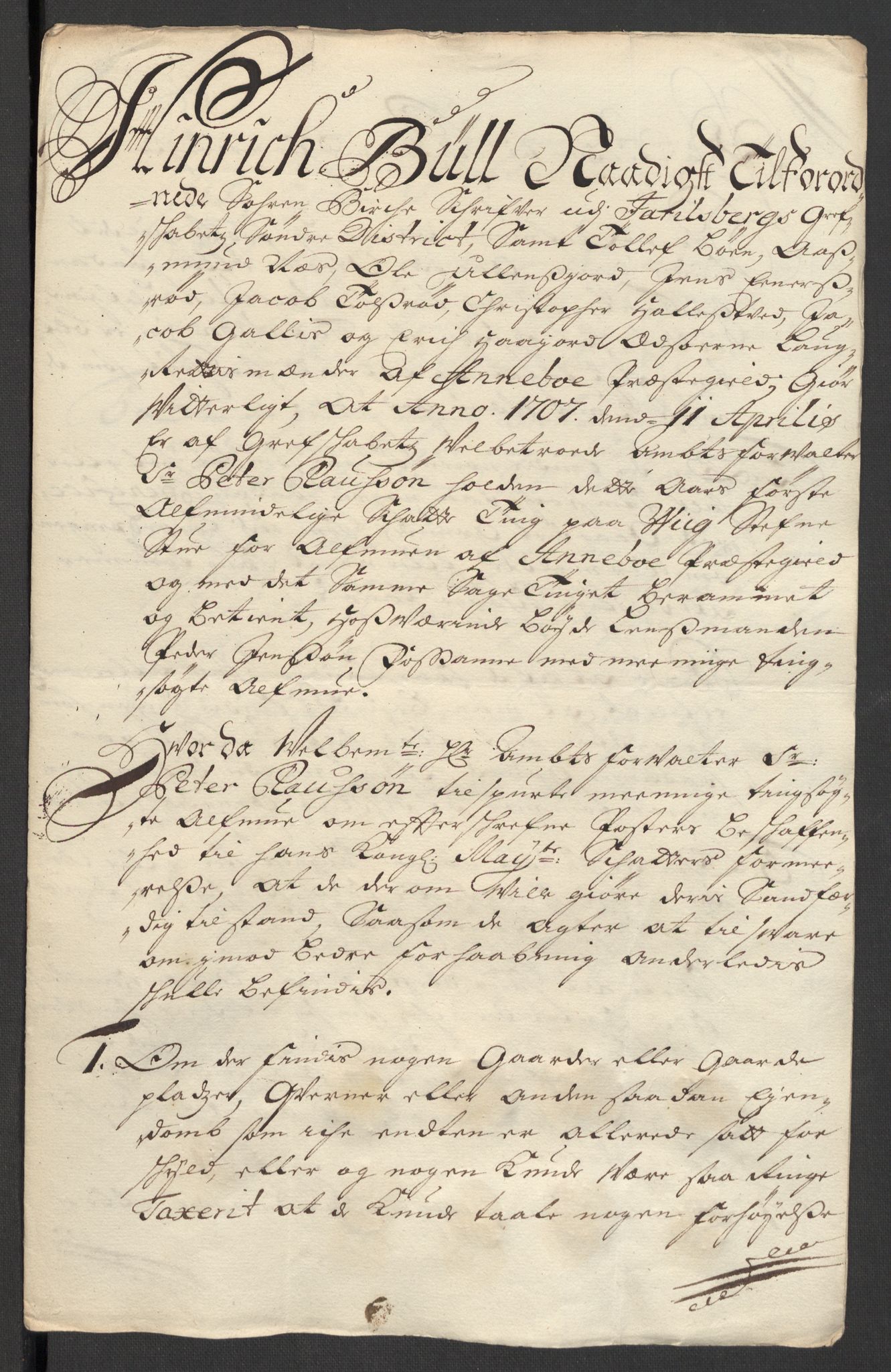 Rentekammeret inntil 1814, Reviderte regnskaper, Fogderegnskap, RA/EA-4092/R32/L1872: Fogderegnskap Jarlsberg grevskap, 1706-1707, p. 426