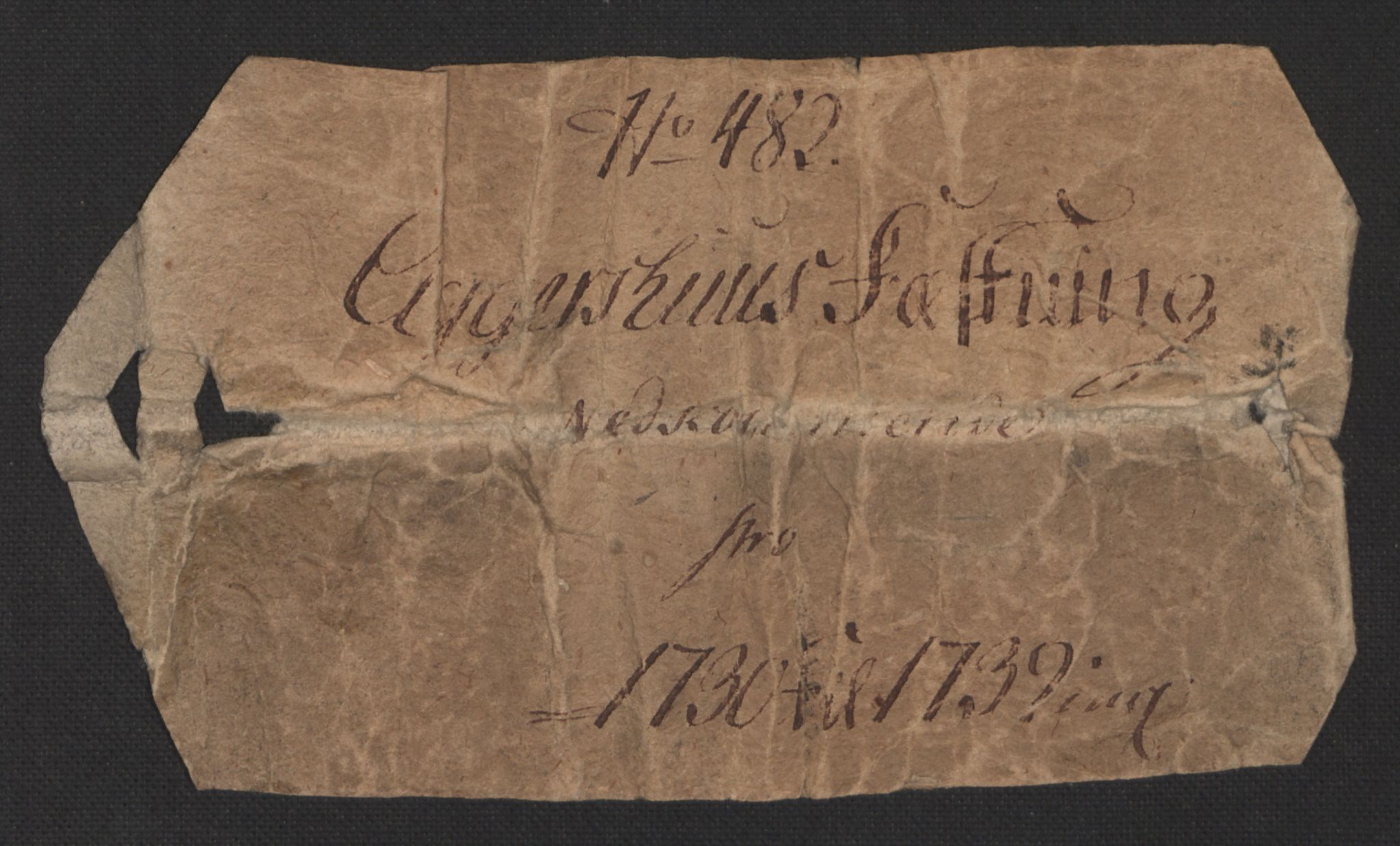 Kommanderende general (KG I) med Det norske krigsdirektorium, AV/RA-EA-5419/D/L0123: Akershus festning: Brev, inventarlister og regnskapssaker, 1730-1734