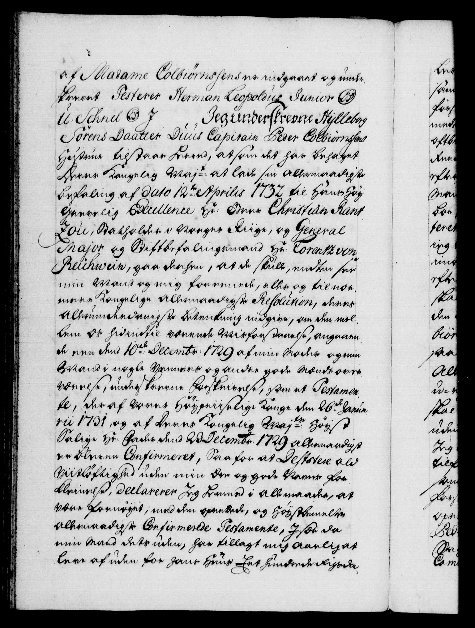 Danske Kanselli 1572-1799, AV/RA-EA-3023/F/Fc/Fca/Fcaa/L0028: Norske registre, 1733-1734, p. 73b