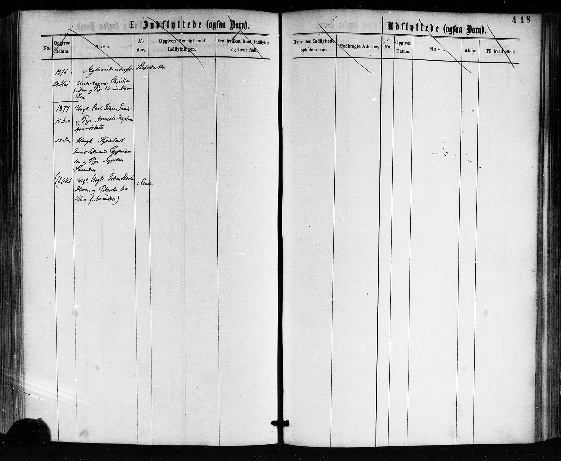Horten kirkebøker, SAKO/A-348/F/Fa/L0002: Parish register (official) no. 2, 1872-1877, p. 448