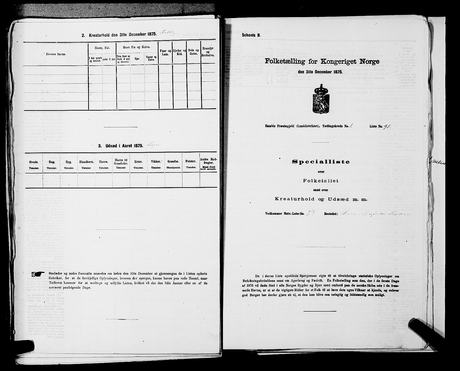 SAKO, 1875 census for 0814L Bamble/Bamble, 1875, p. 253