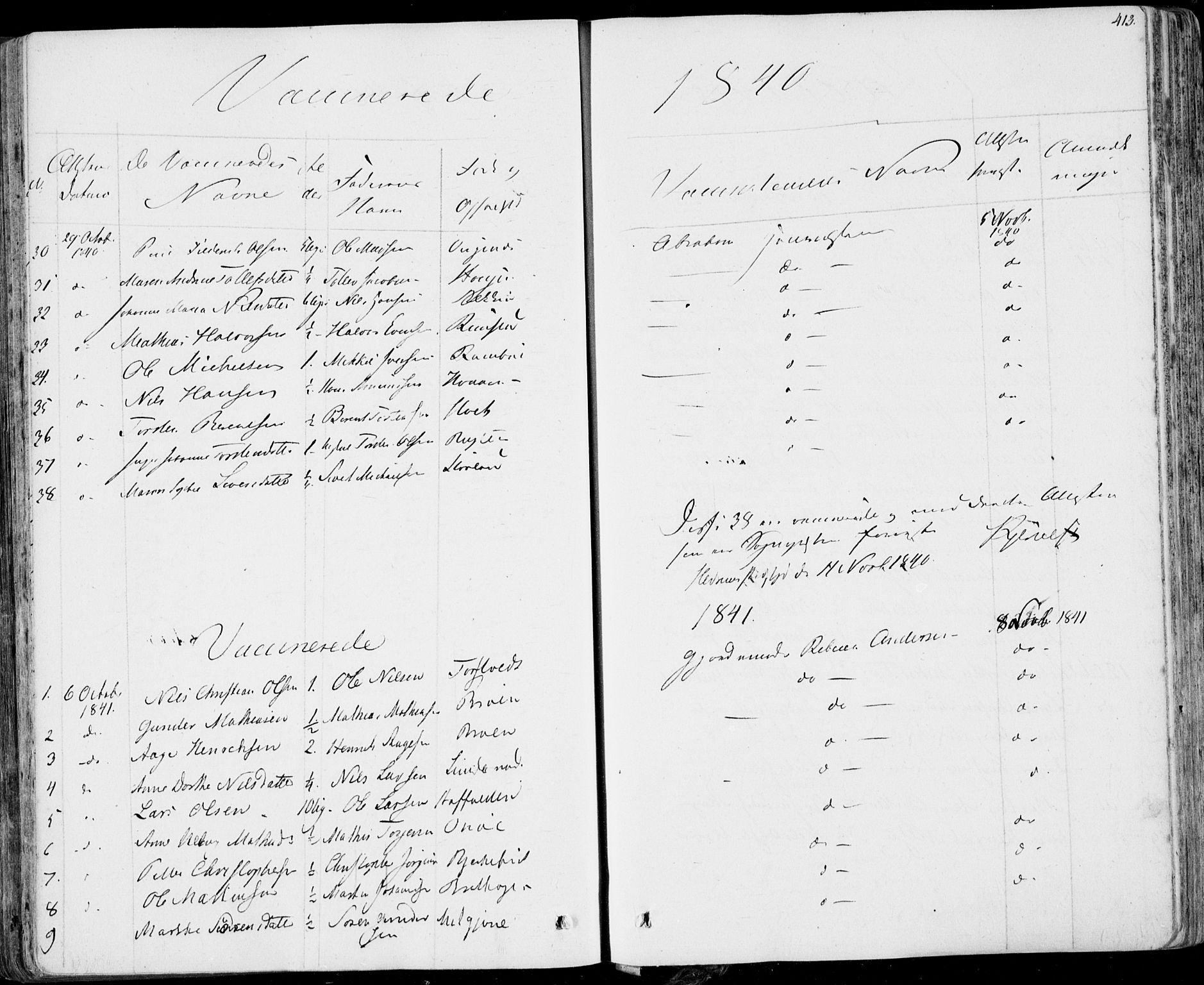 Hedrum kirkebøker, AV/SAKO-A-344/F/Fa/L0005: Parish register (official) no. I 5, 1835-1848, p. 413