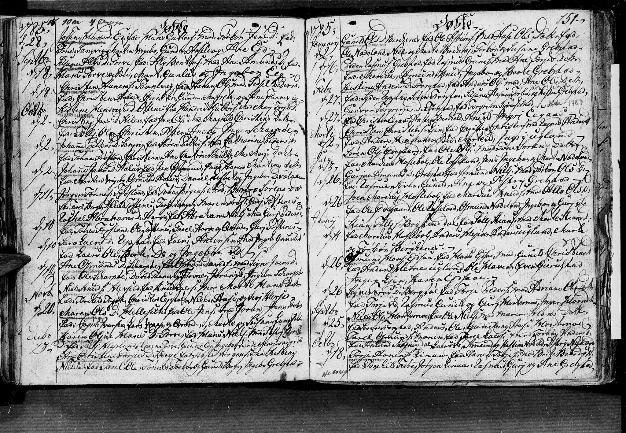 Søgne sokneprestkontor, SAK/1111-0037/F/Fa/Fab/L0004: Parish register (official) no. A 4, 1770-1822, p. 150-151