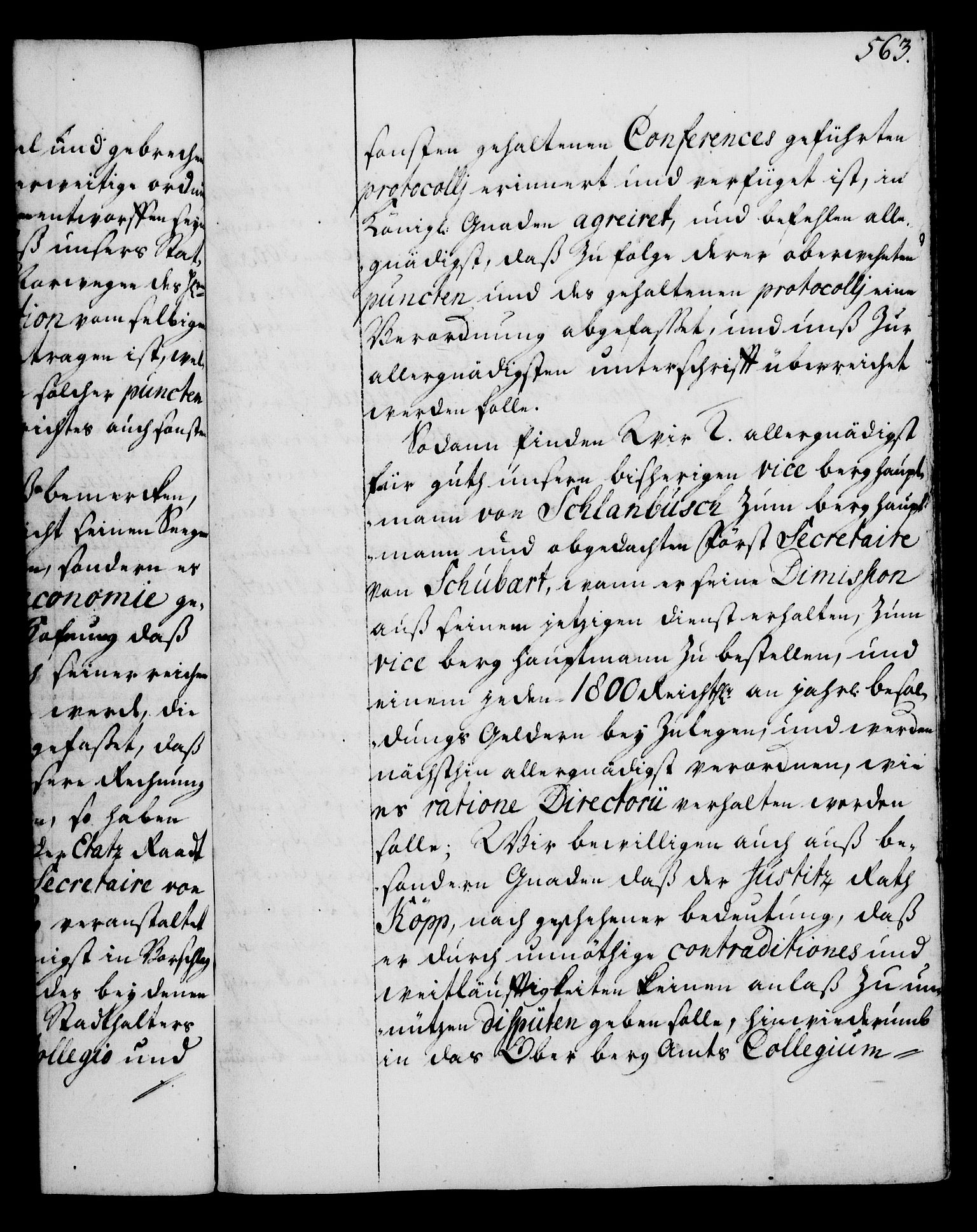 Rentekammeret, Kammerkanselliet, RA/EA-3111/G/Gg/Gga/L0003: Norsk ekspedisjonsprotokoll med register (merket RK 53.3), 1727-1734, p. 563