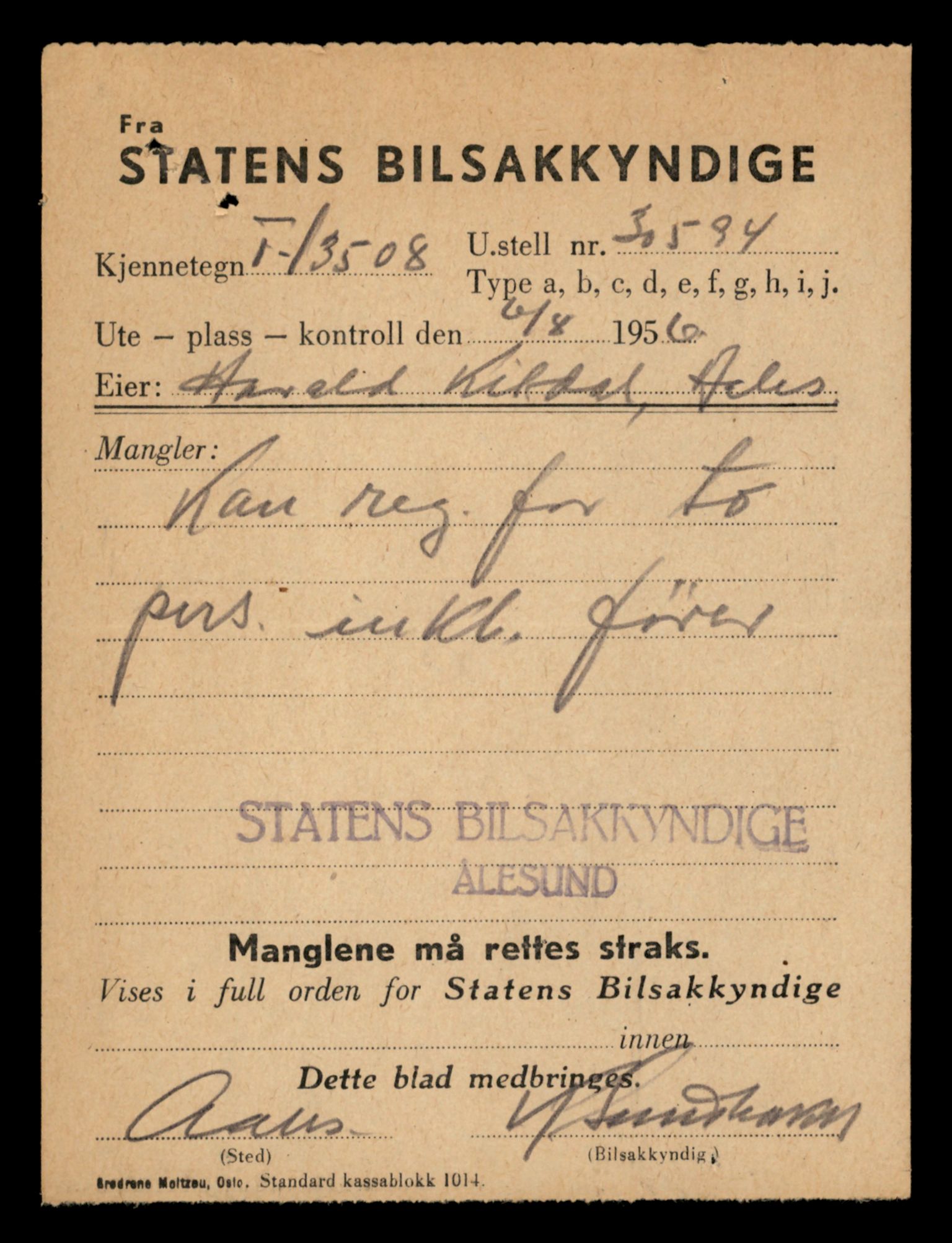 Møre og Romsdal vegkontor - Ålesund trafikkstasjon, AV/SAT-A-4099/F/Fe/L0039: Registreringskort for kjøretøy T 13361 - T 13530, 1927-1998, p. 2636