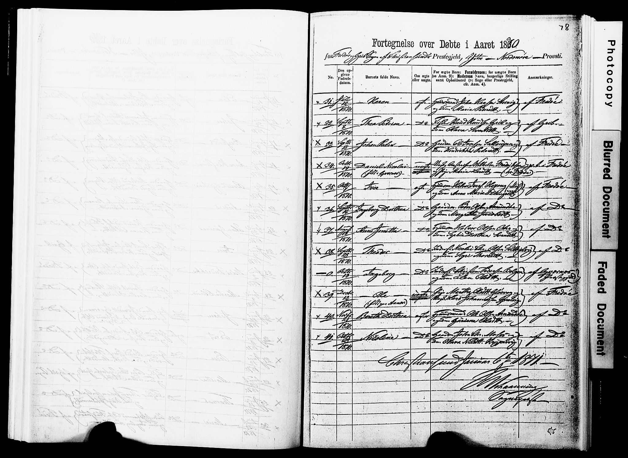 Ministerialprotokoller, klokkerbøker og fødselsregistre - Møre og Romsdal, AV/SAT-A-1454/572/L0857: Parish register (official) no. 572D01, 1866-1872, p. 78