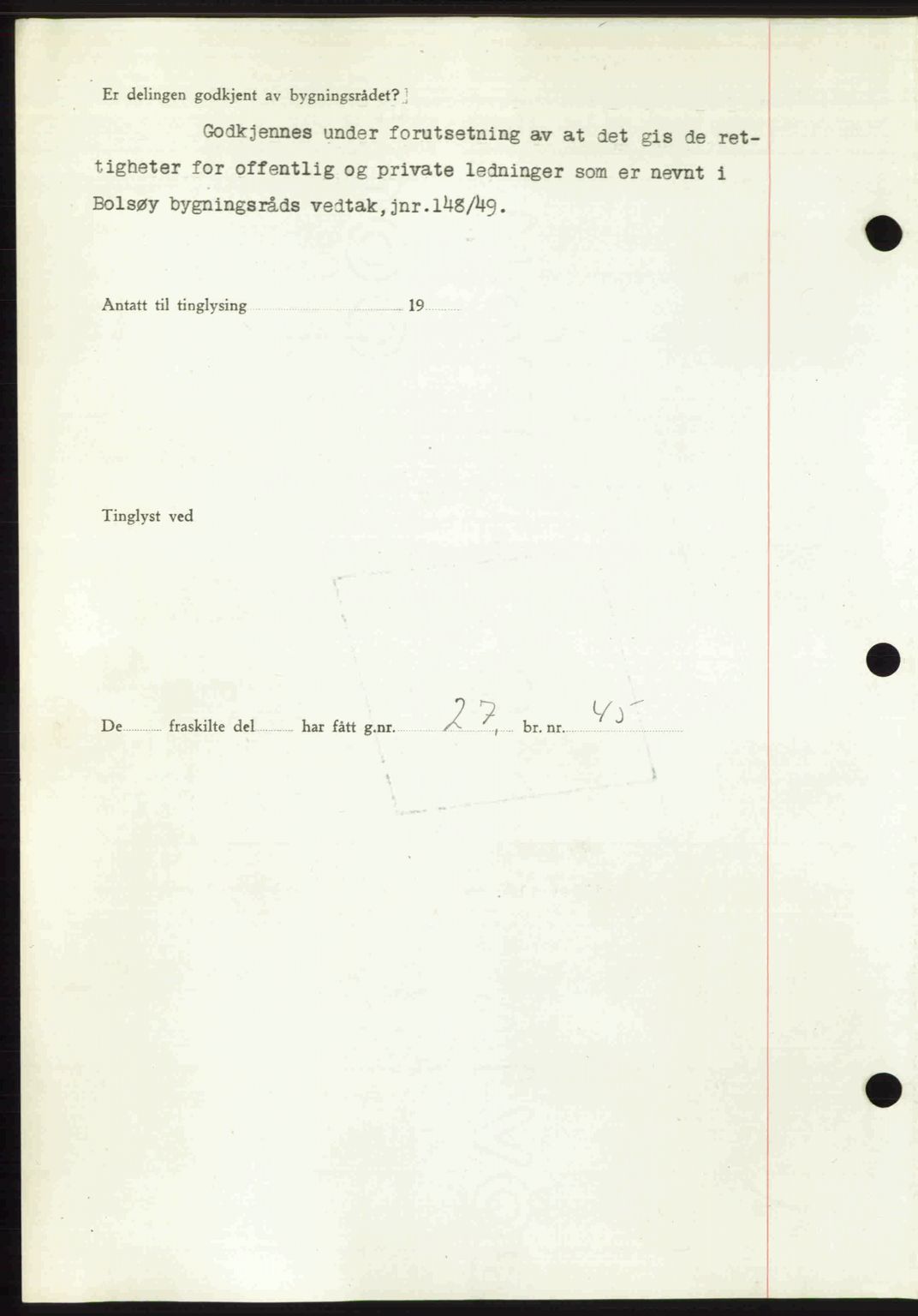 Romsdal sorenskriveri, AV/SAT-A-4149/1/2/2C: Mortgage book no. A32, 1950-1950, Diary no: : 228/1950