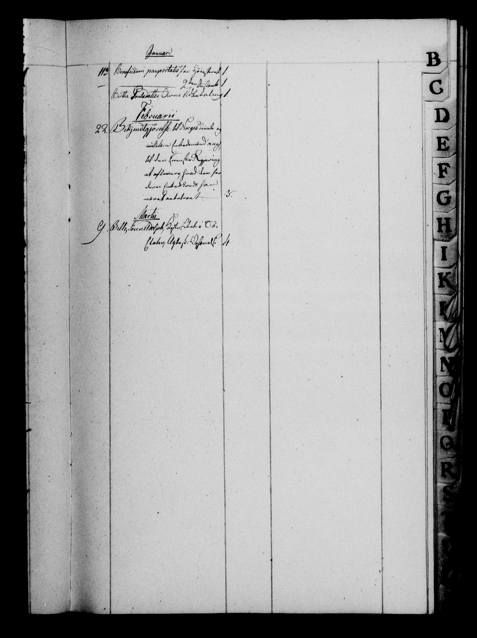 Danske Kanselli 1800-1814, RA/EA-3024/H/Hf/Hfb/Hfbc/L0015: Underskrivelsesbok m. register, 1814, p. 6