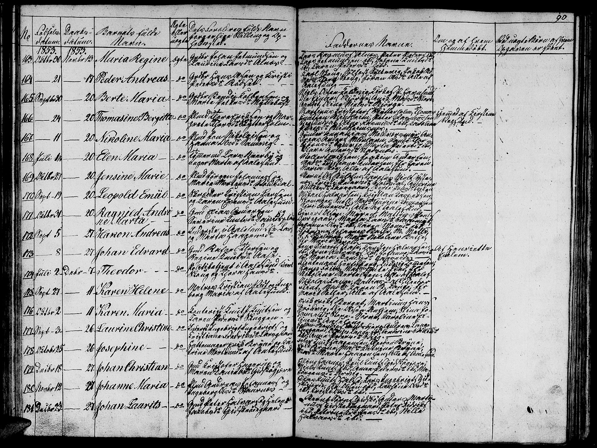 Ministerialprotokoller, klokkerbøker og fødselsregistre - Møre og Romsdal, AV/SAT-A-1454/528/L0426: Parish register (copy) no. 528C07, 1844-1854, p. 90