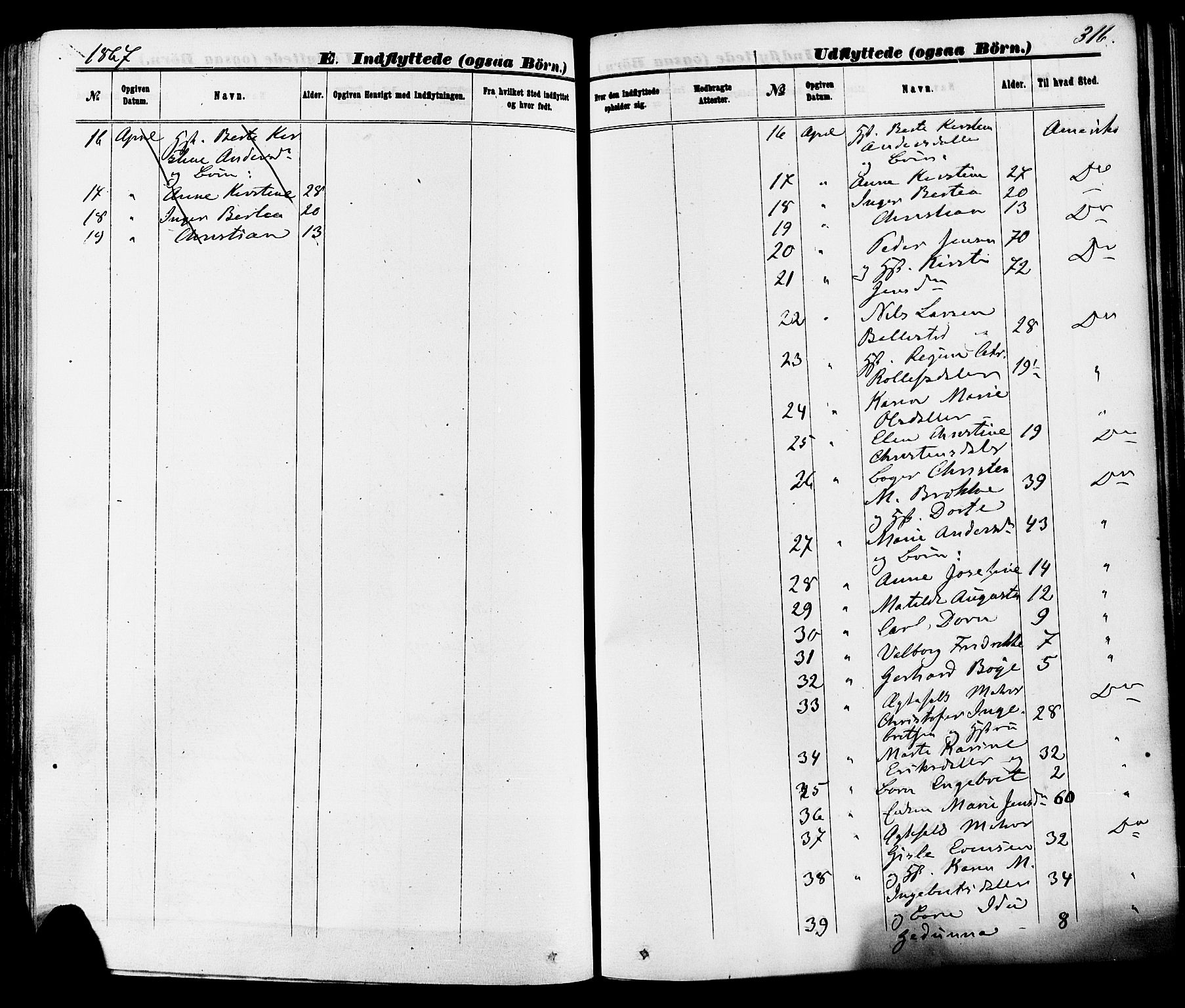 Skien kirkebøker, SAKO/A-302/F/Fa/L0008: Parish register (official) no. 8, 1866-1877, p. 316