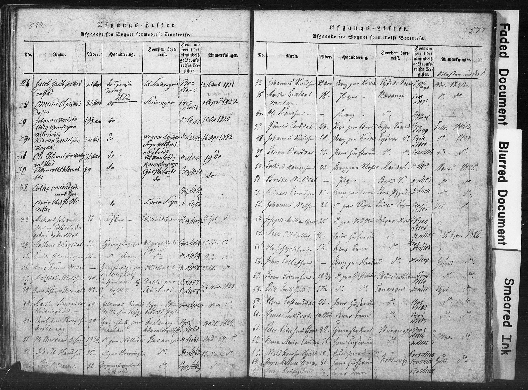 Rennesøy sokneprestkontor, SAST/A -101827/H/Ha/Hab/L0001: Parish register (copy) no. B 1, 1816-1841, p. 576-577