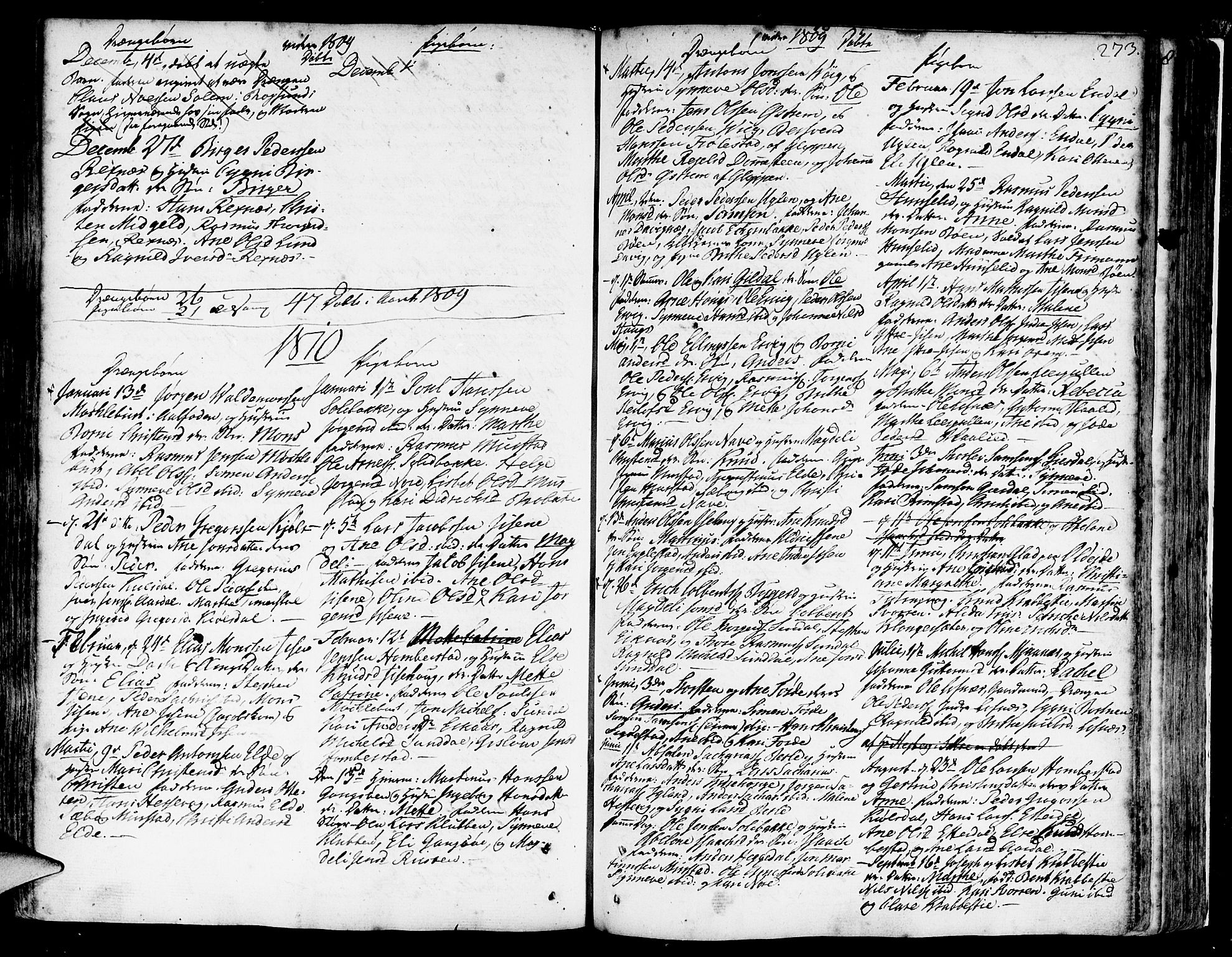 Davik sokneprestembete, SAB/A-79701/H/Haa/Haaa/L0002: Parish register (official) no. A 2, 1742-1816, p. 273