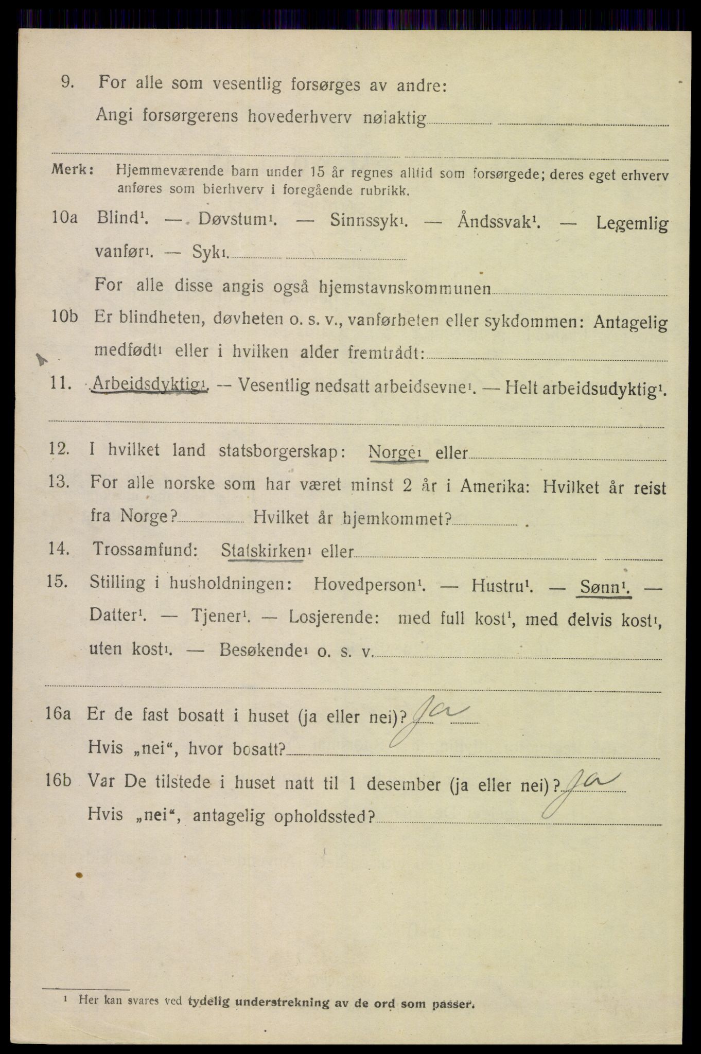 SAH, 1920 census for Trysil, 1920, p. 14130