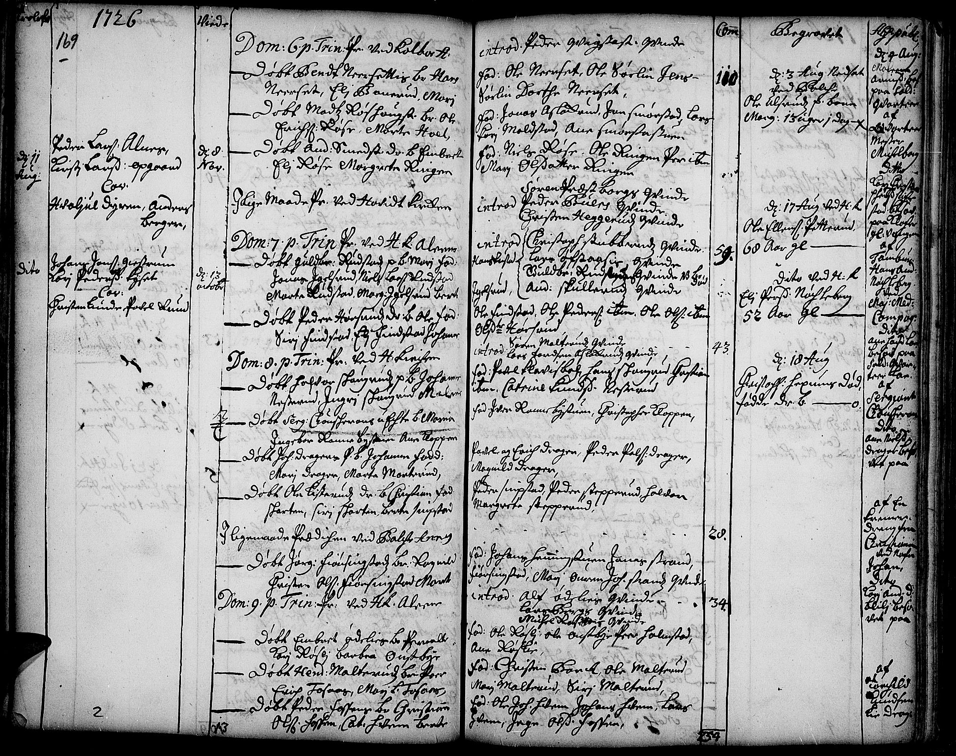 Toten prestekontor, SAH/PREST-102/H/Ha/Haa/L0002: Parish register (official) no. 2, 1714-1732, p. 169