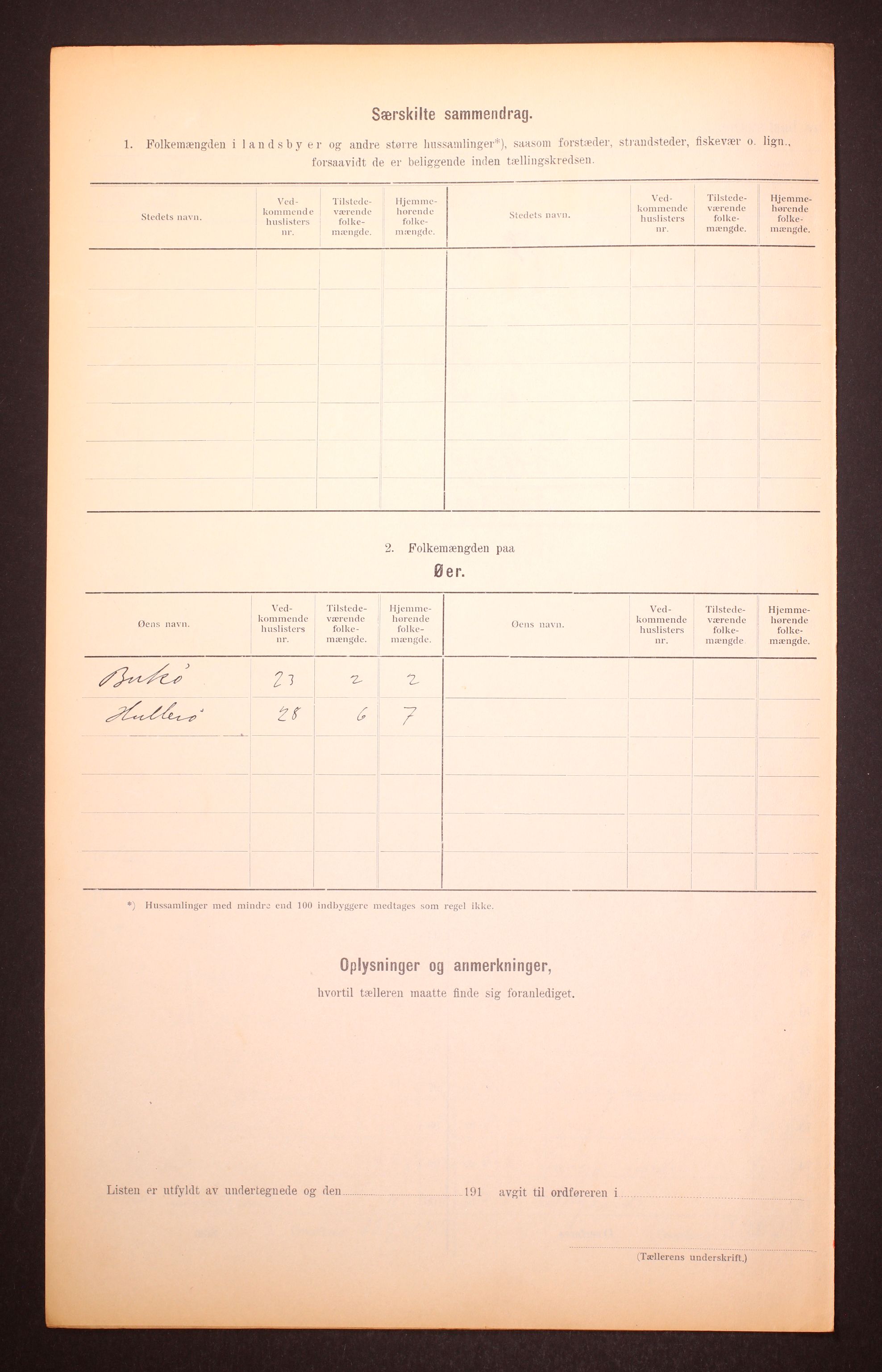 RA, 1910 census for Sannidal, 1910, p. 6