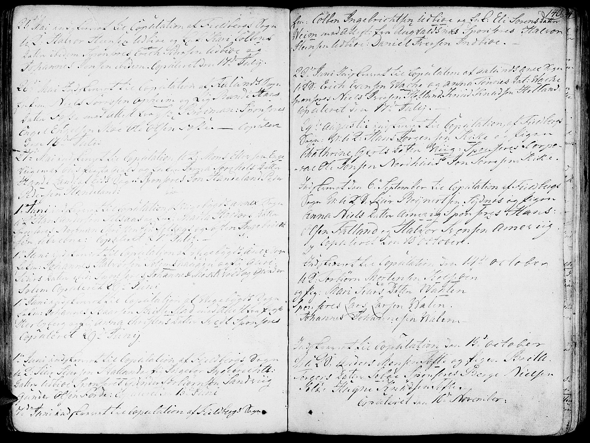 Fjelberg sokneprestembete, AV/SAB-A-75201/H/Haa: Parish register (official) no. A 3, 1788-1815, p. 140