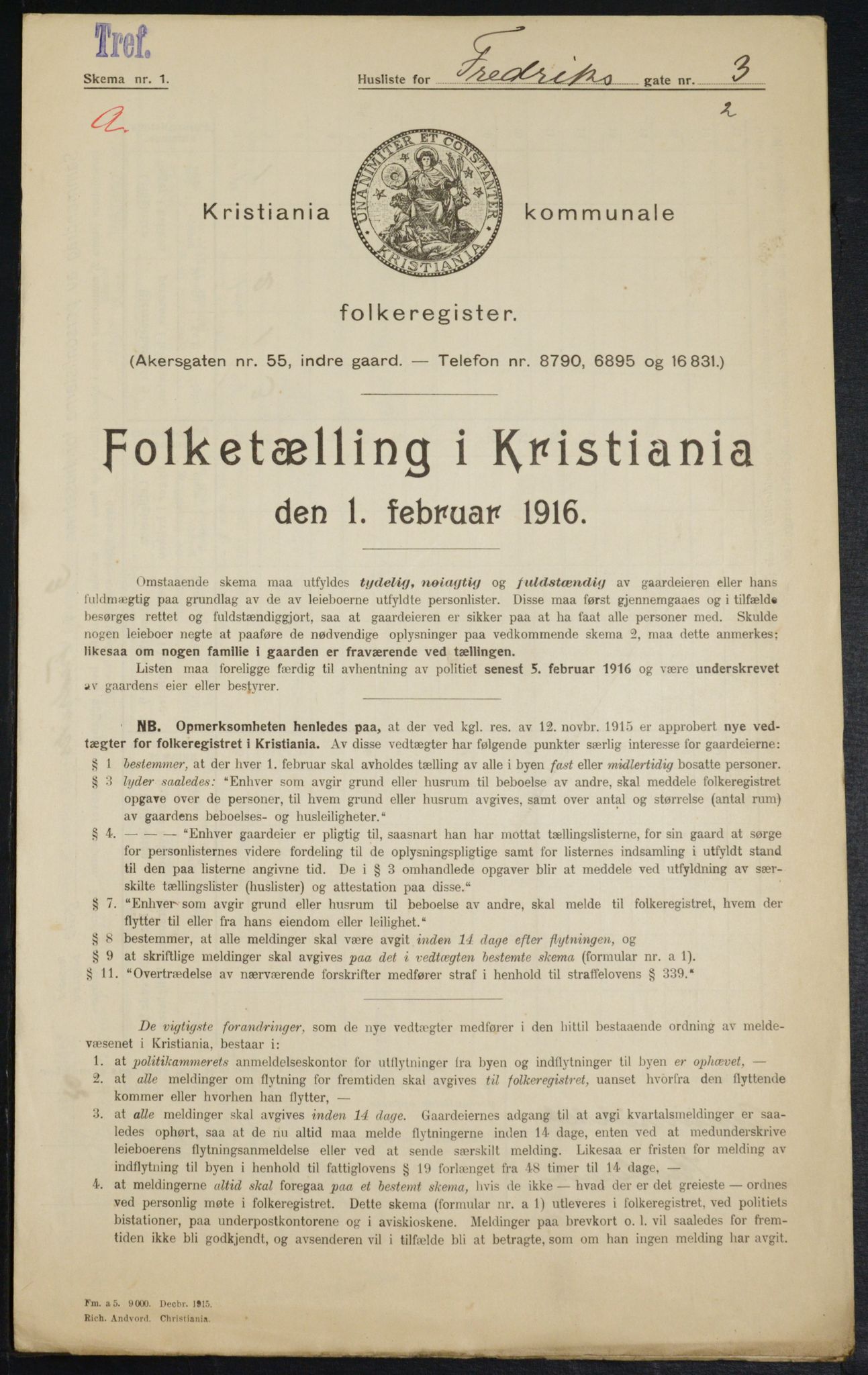 OBA, Municipal Census 1916 for Kristiania, 1916, p. 27038