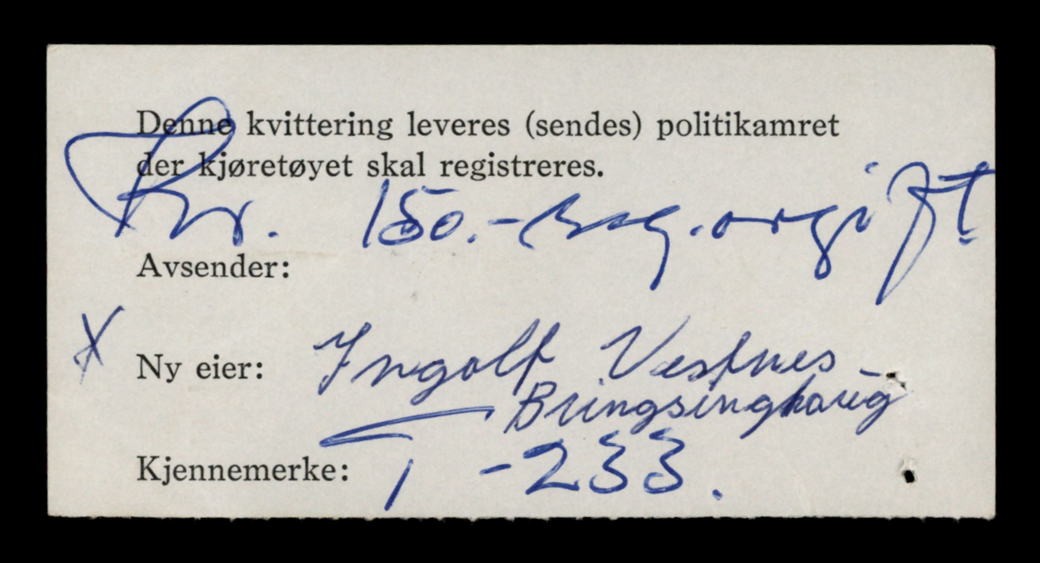 Møre og Romsdal vegkontor - Ålesund trafikkstasjon, AV/SAT-A-4099/F/Fe/L0003: Registreringskort for kjøretøy T 232 - T 340, 1927-1998, p. 48