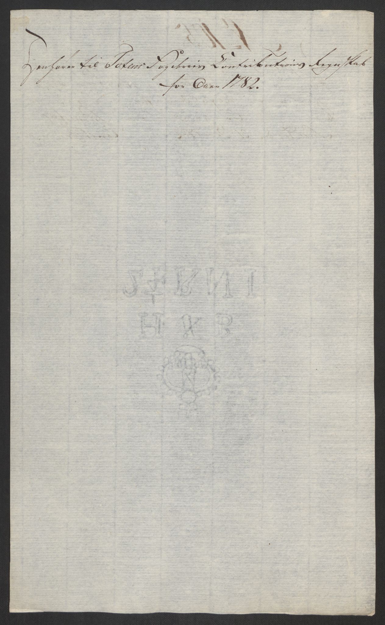 Rentekammeret inntil 1814, Reviderte regnskaper, Fogderegnskap, RA/EA-4092/R19/L1369: Fogderegnskap Toten, Hadeland og Vardal, 1782, p. 322