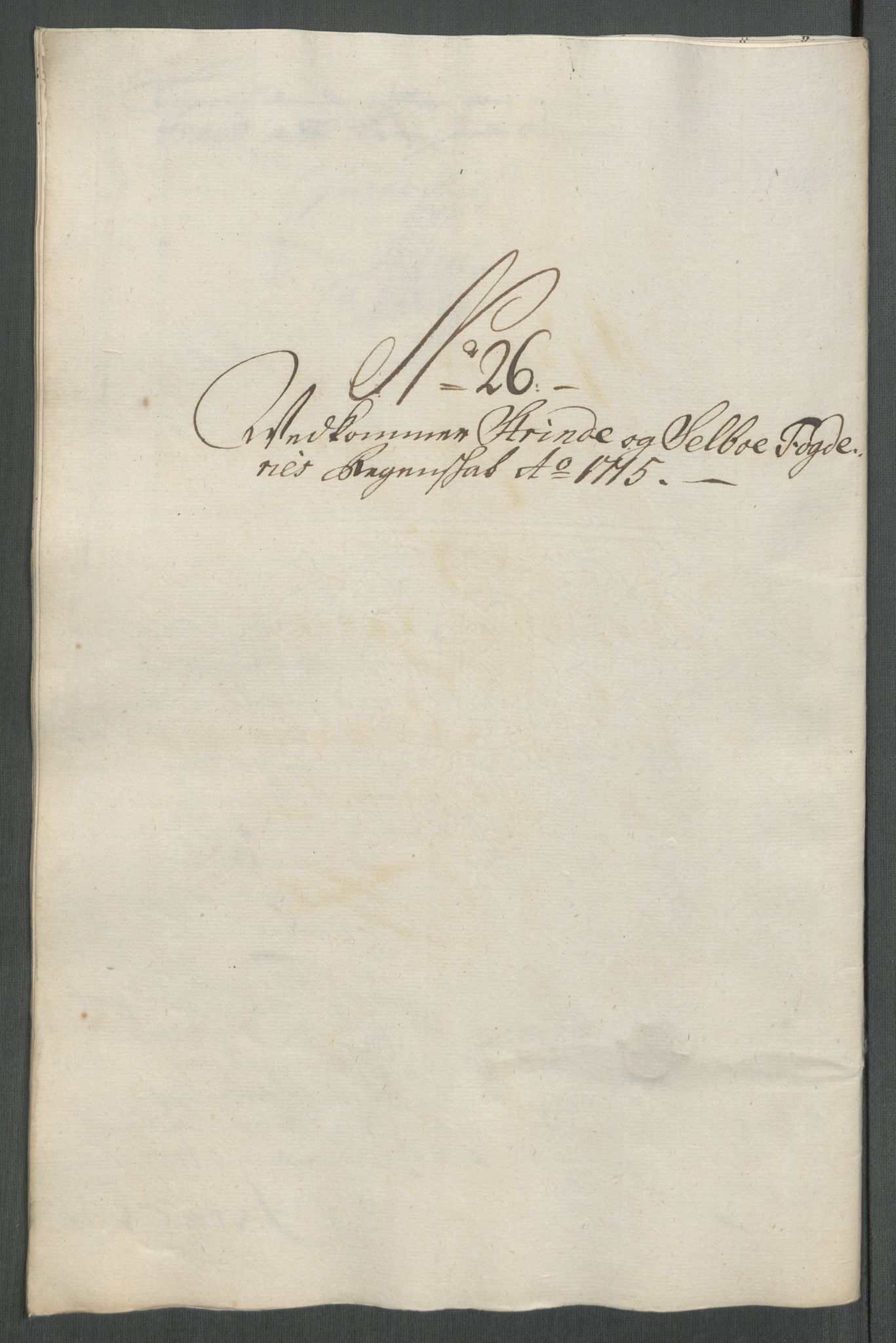 Rentekammeret inntil 1814, Reviderte regnskaper, Fogderegnskap, AV/RA-EA-4092/R61/L4115: Fogderegnskap Strinda og Selbu, 1715-1716, p. 198