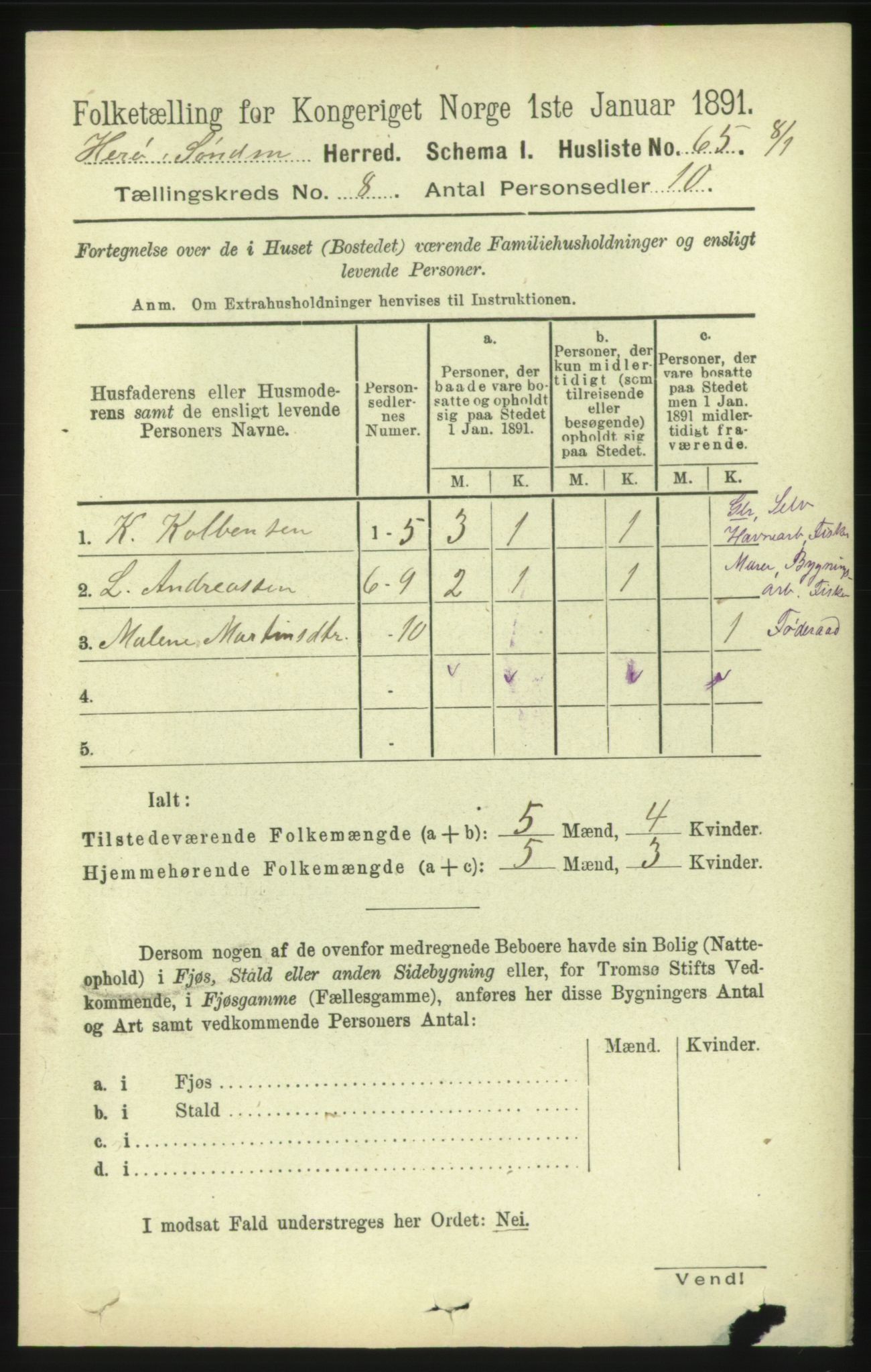 RA, 1891 census for 1515 Herøy, 1891, p. 3251