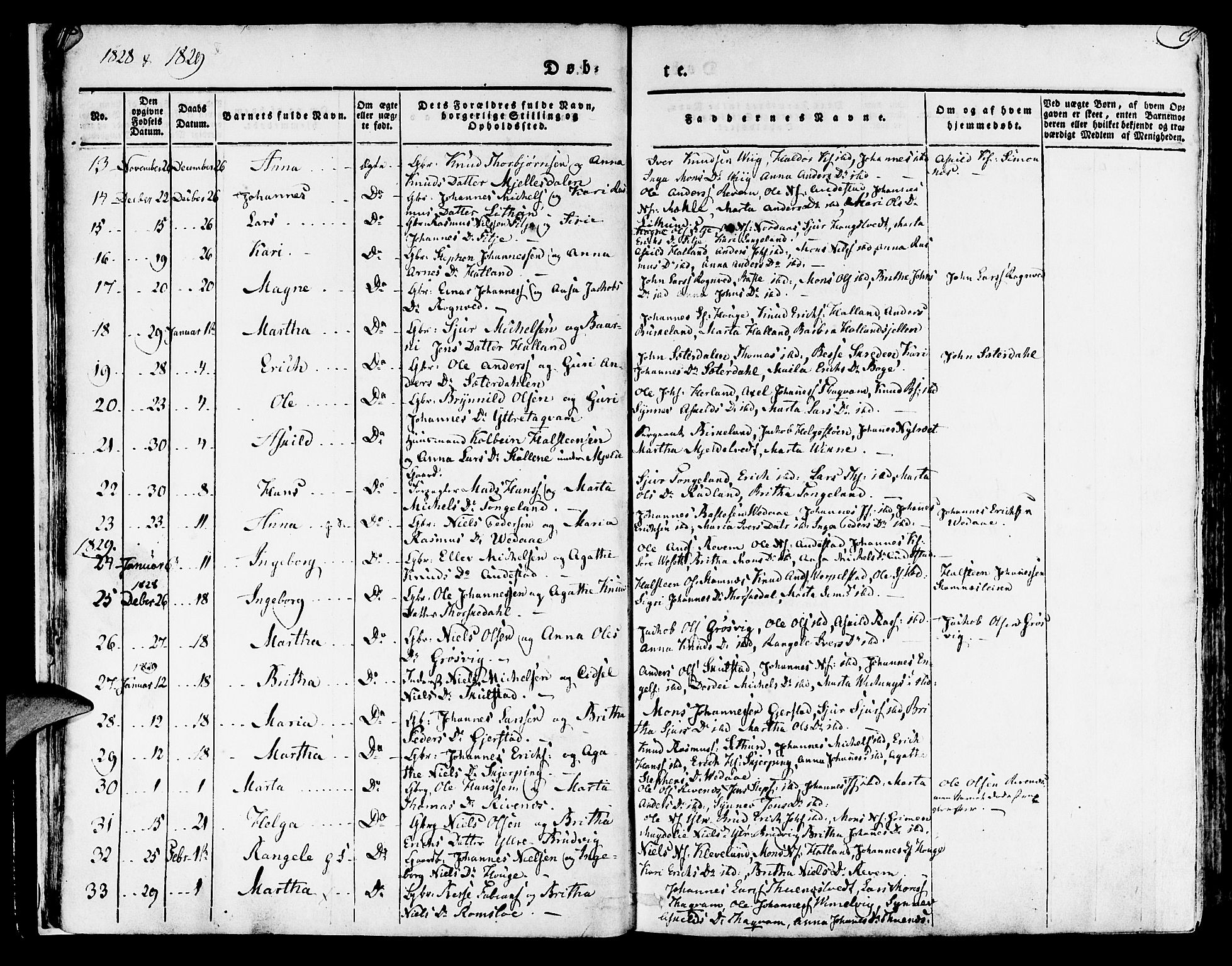 Haus sokneprestembete, AV/SAB-A-75601/H/Haa: Parish register (official) no. A 14, 1827-1838, p. 9