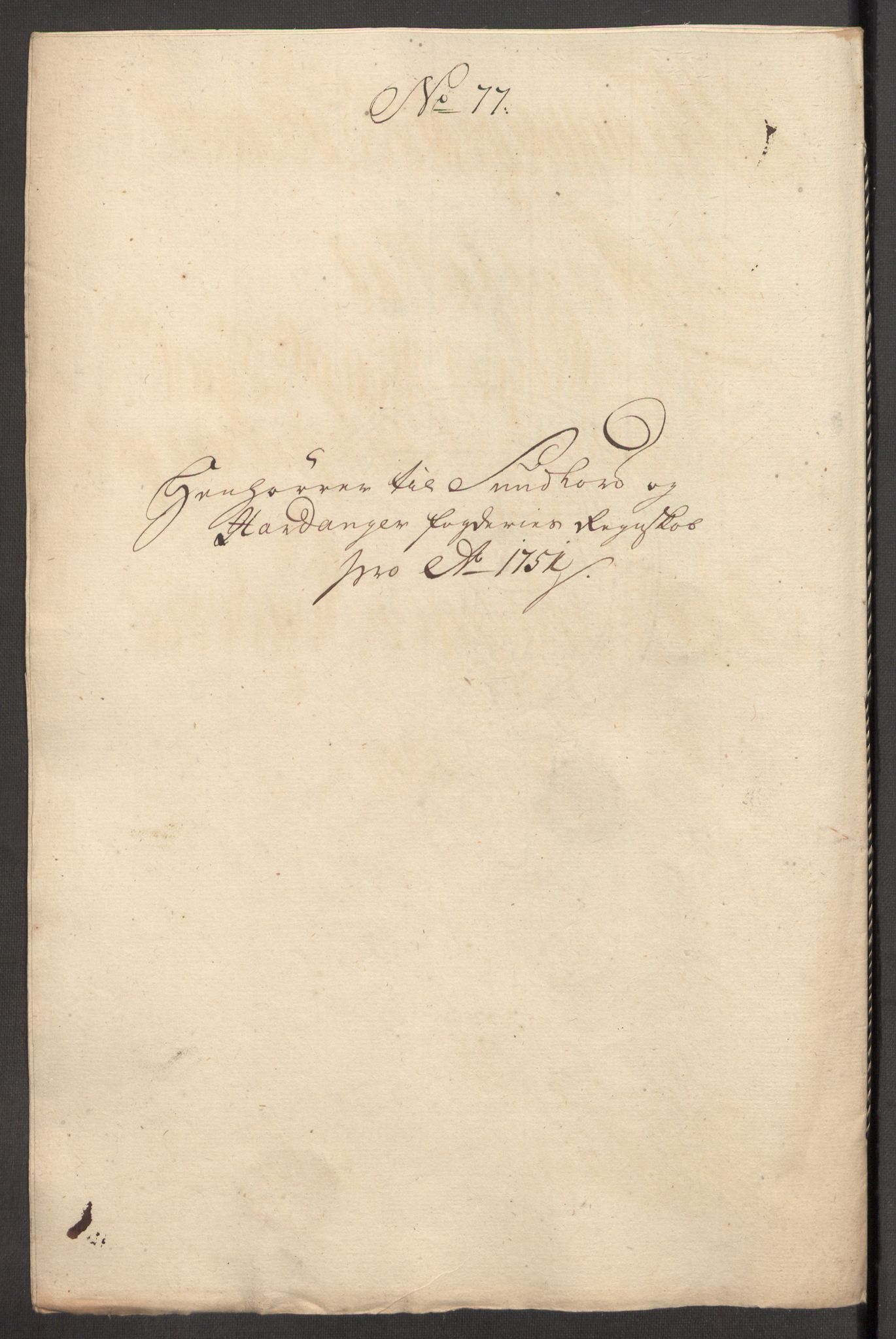 Rentekammeret inntil 1814, Reviderte regnskaper, Fogderegnskap, RA/EA-4092/R48/L3056: Fogderegnskap Sunnhordland og Hardanger, 1751, p. 499