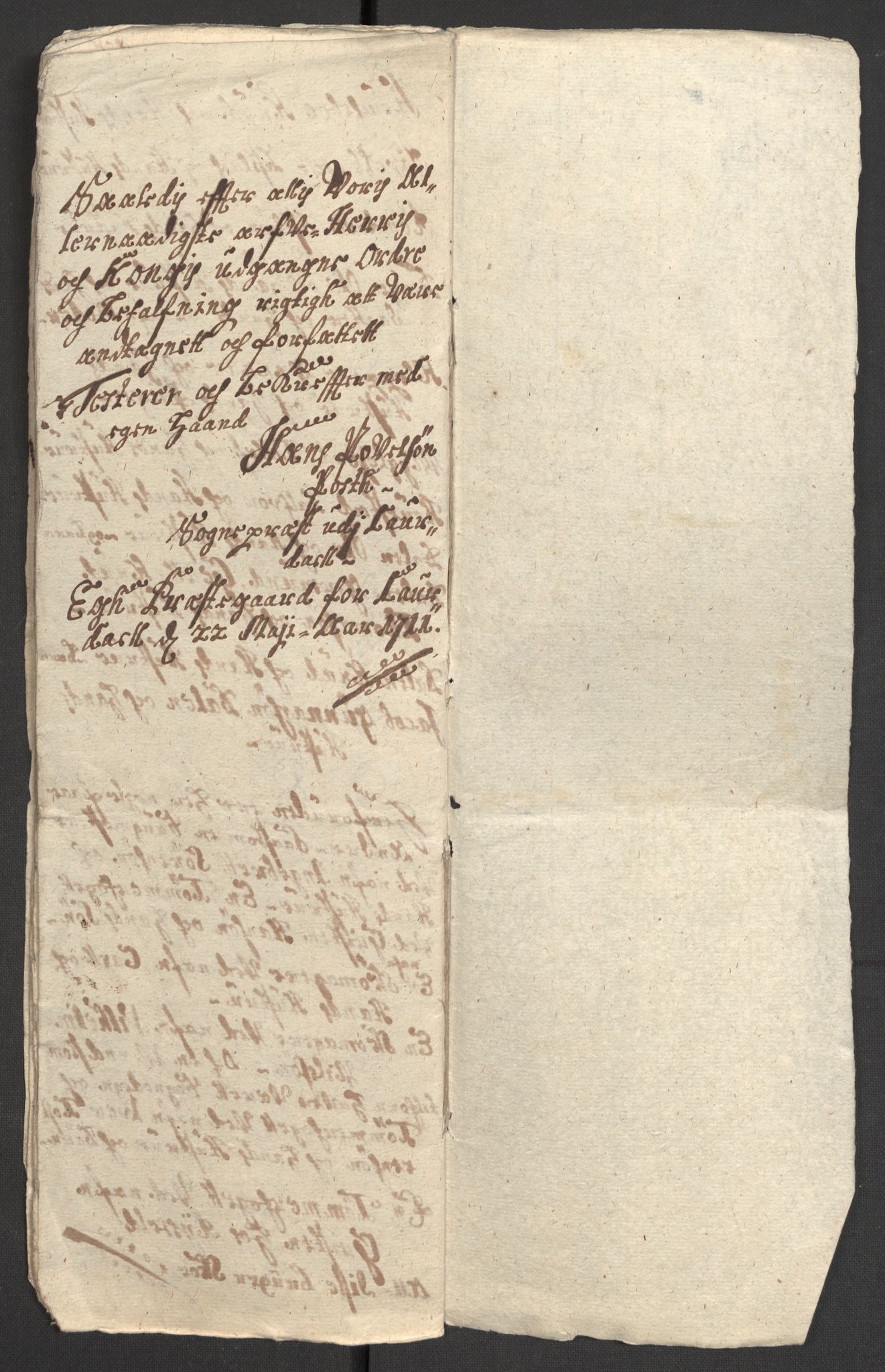 Rentekammeret inntil 1814, Reviderte regnskaper, Fogderegnskap, AV/RA-EA-4092/R36/L2121: Fogderegnskap Øvre og Nedre Telemark og Bamble, 1711, p. 452