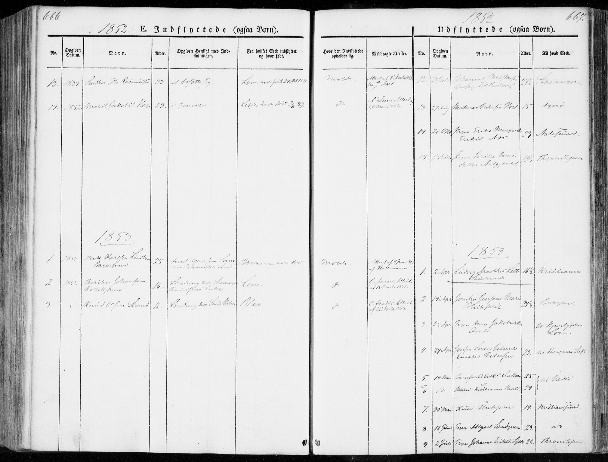 Ministerialprotokoller, klokkerbøker og fødselsregistre - Møre og Romsdal, SAT/A-1454/558/L0689: Parish register (official) no. 558A03, 1843-1872, p. 666-667