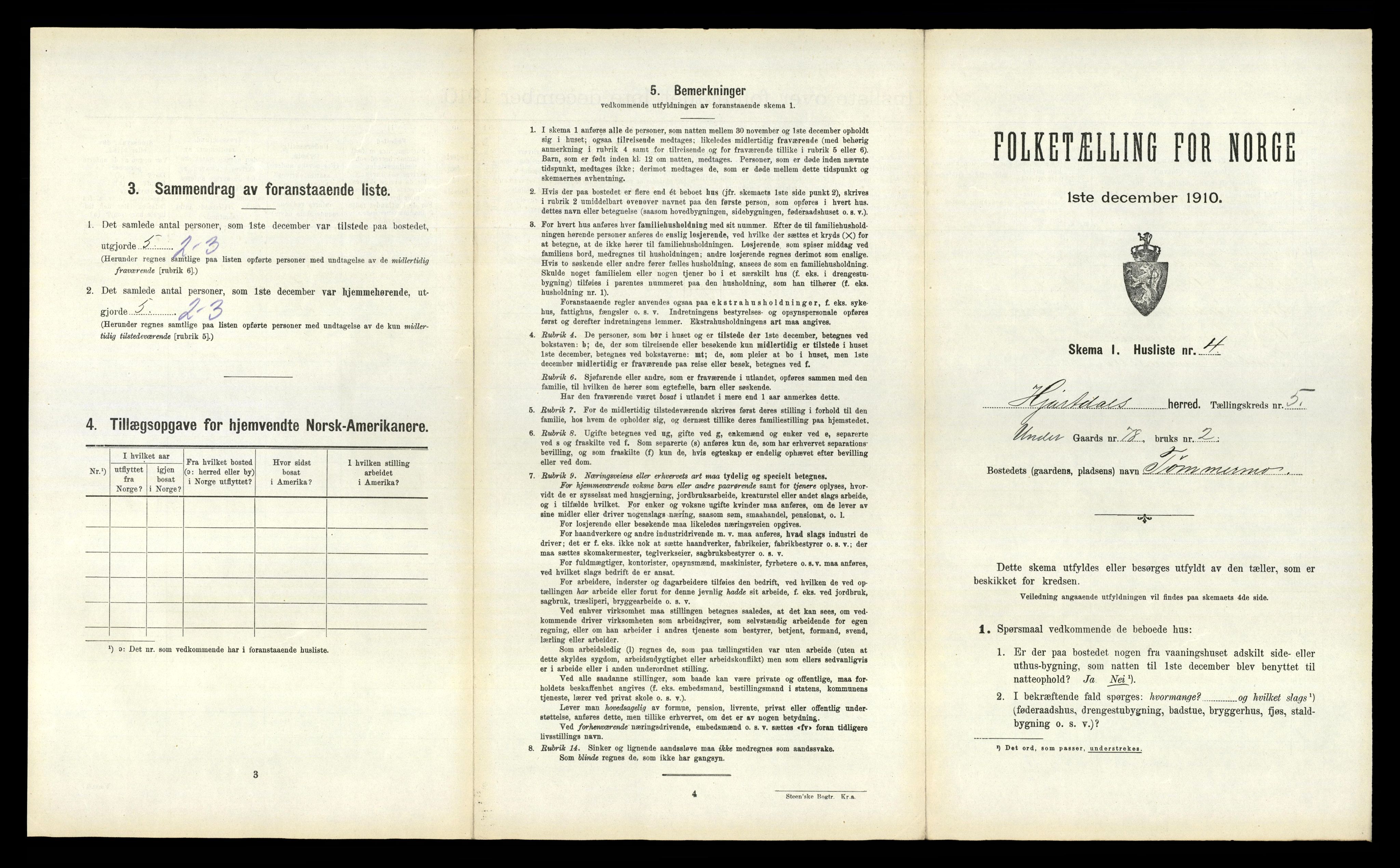 RA, 1910 census for Hjartdal, 1910, p. 554