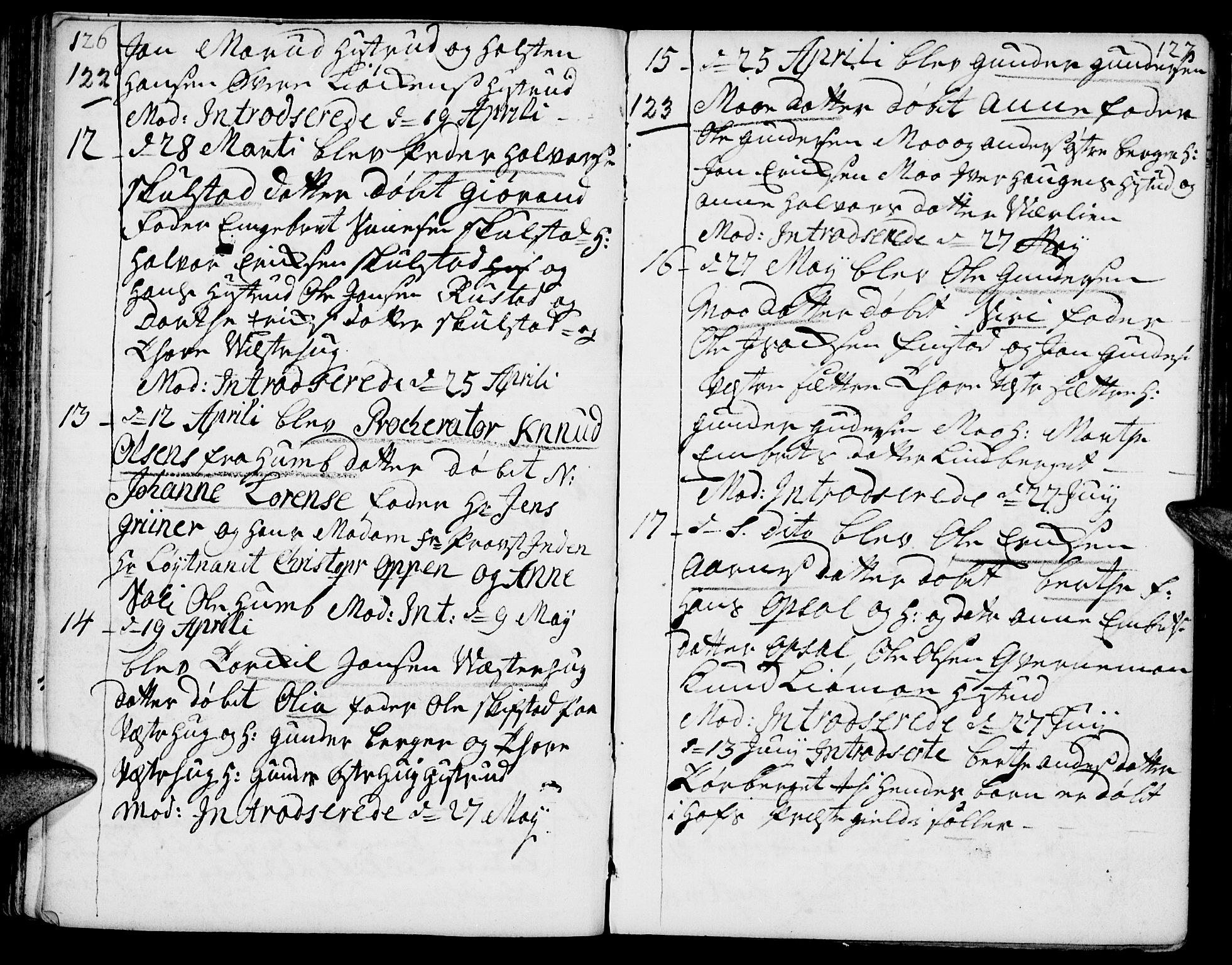 Elverum prestekontor, AV/SAH-PREST-044/H/Ha/Haa/L0002: Parish register (official) no. 2, 1751-1756, p. 126-127