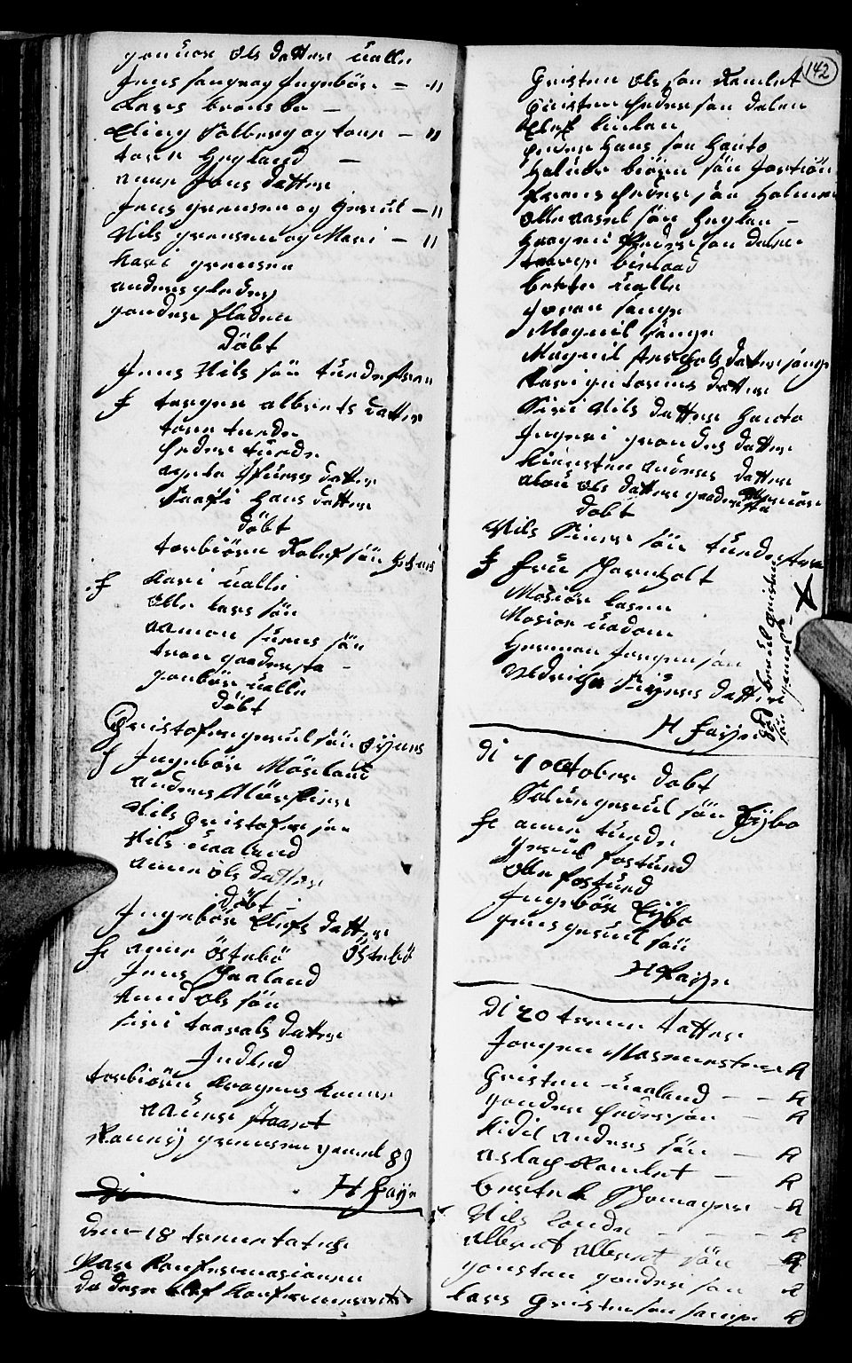 Holt sokneprestkontor, AV/SAK-1111-0021/F/Fb/L0004: Parish register (copy) no. B 4, 1730-1746, p. 142