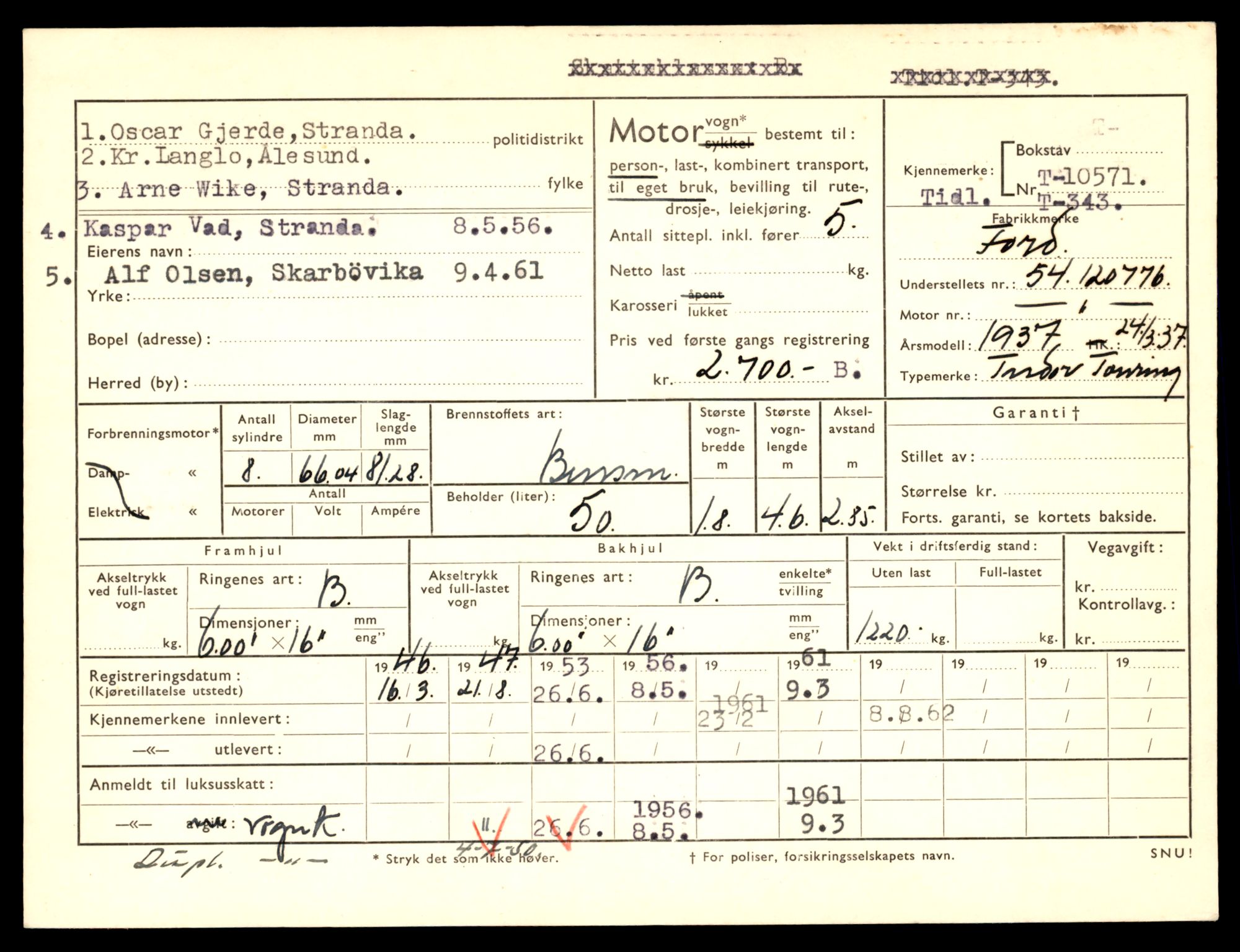 Møre og Romsdal vegkontor - Ålesund trafikkstasjon, AV/SAT-A-4099/F/Fe/L0021: Registreringskort for kjøretøy T 10471 - T 10583, 1927-1998, p. 2843