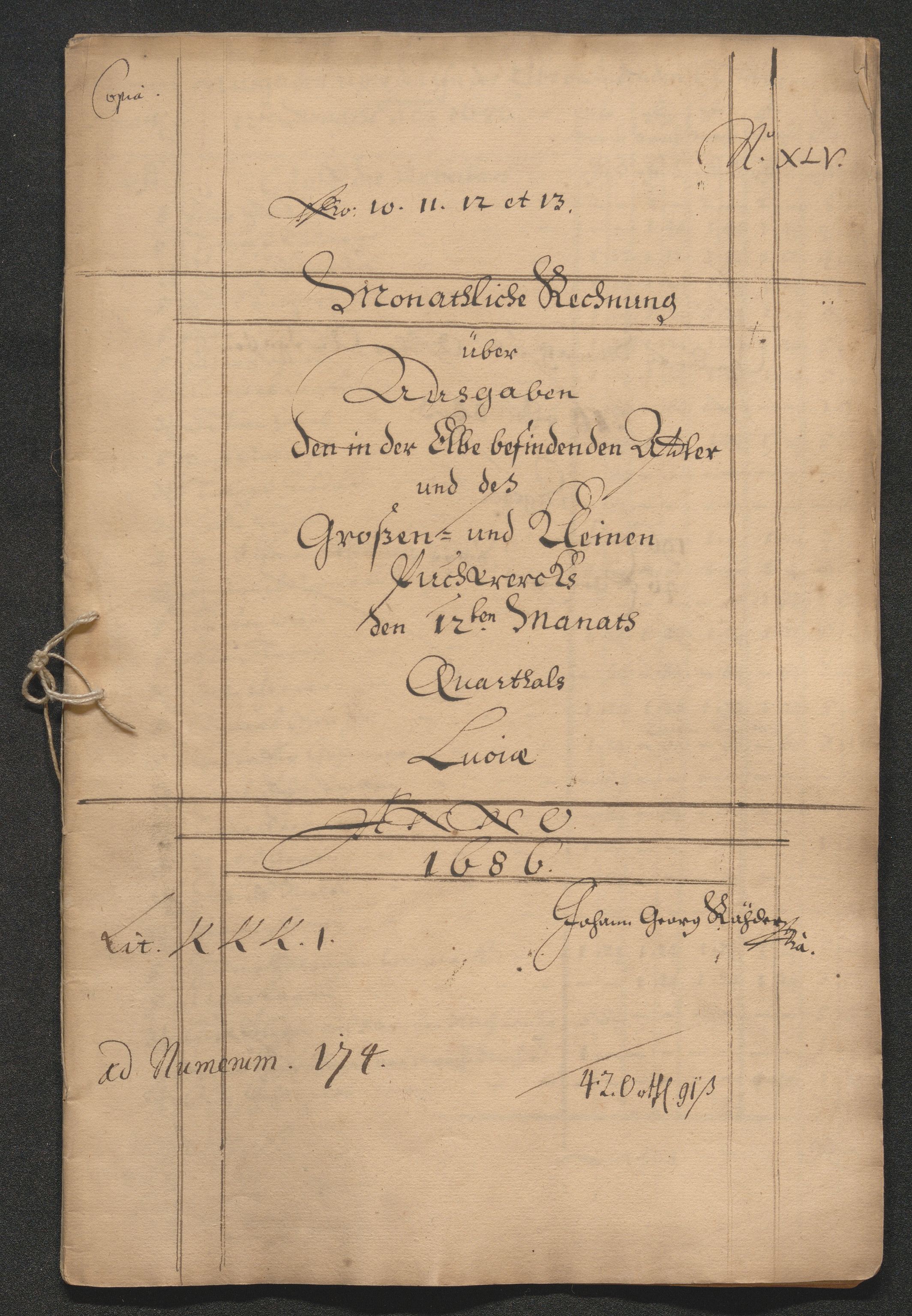 Kongsberg Sølvverk 1623-1816, SAKO/EA-3135/001/D/Dc/Dcd/L0062: Utgiftsregnskap for gruver m.m. , 1686-1687, p. 294