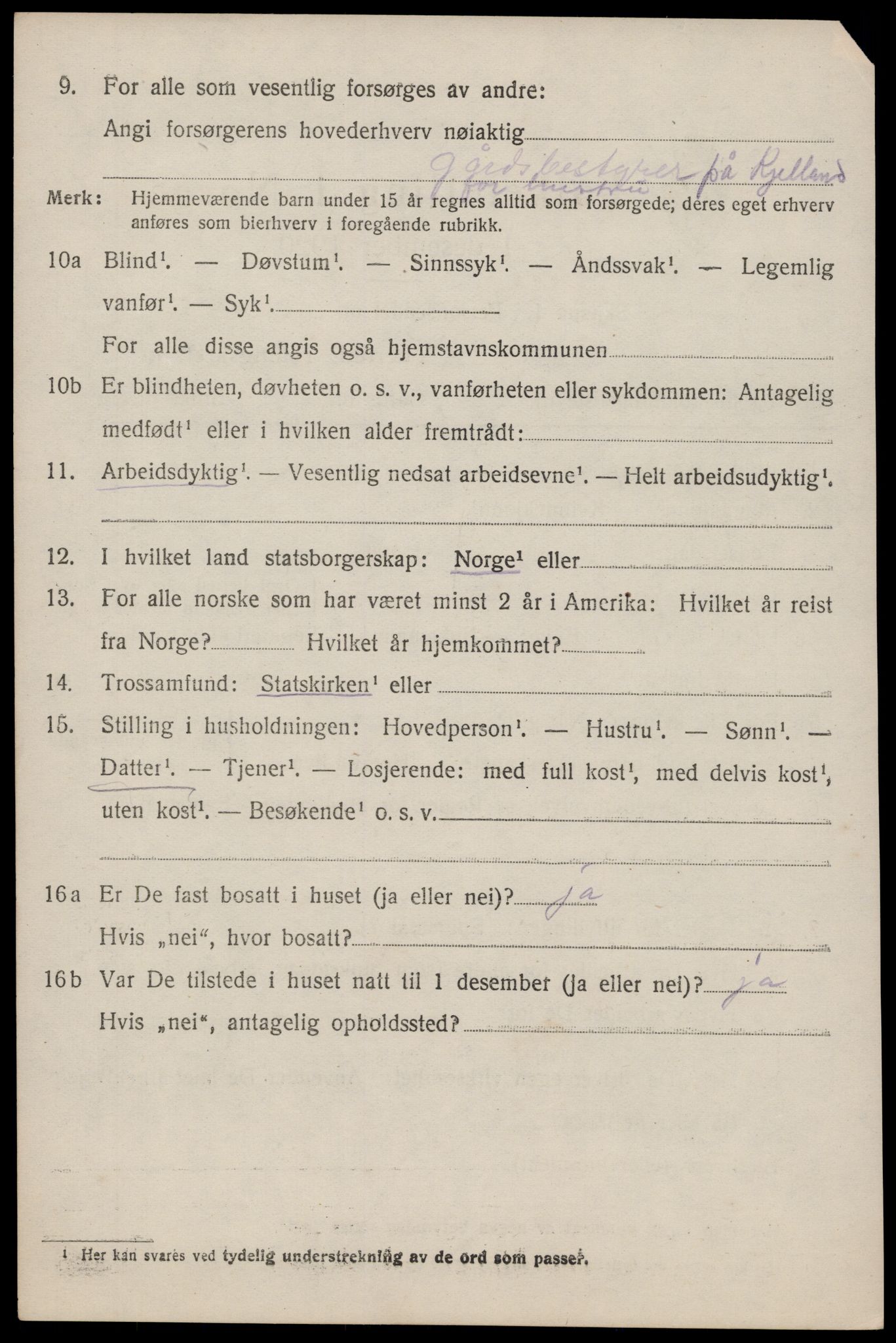 SAST, 1920 census for Eigersund, 1920, p. 5062