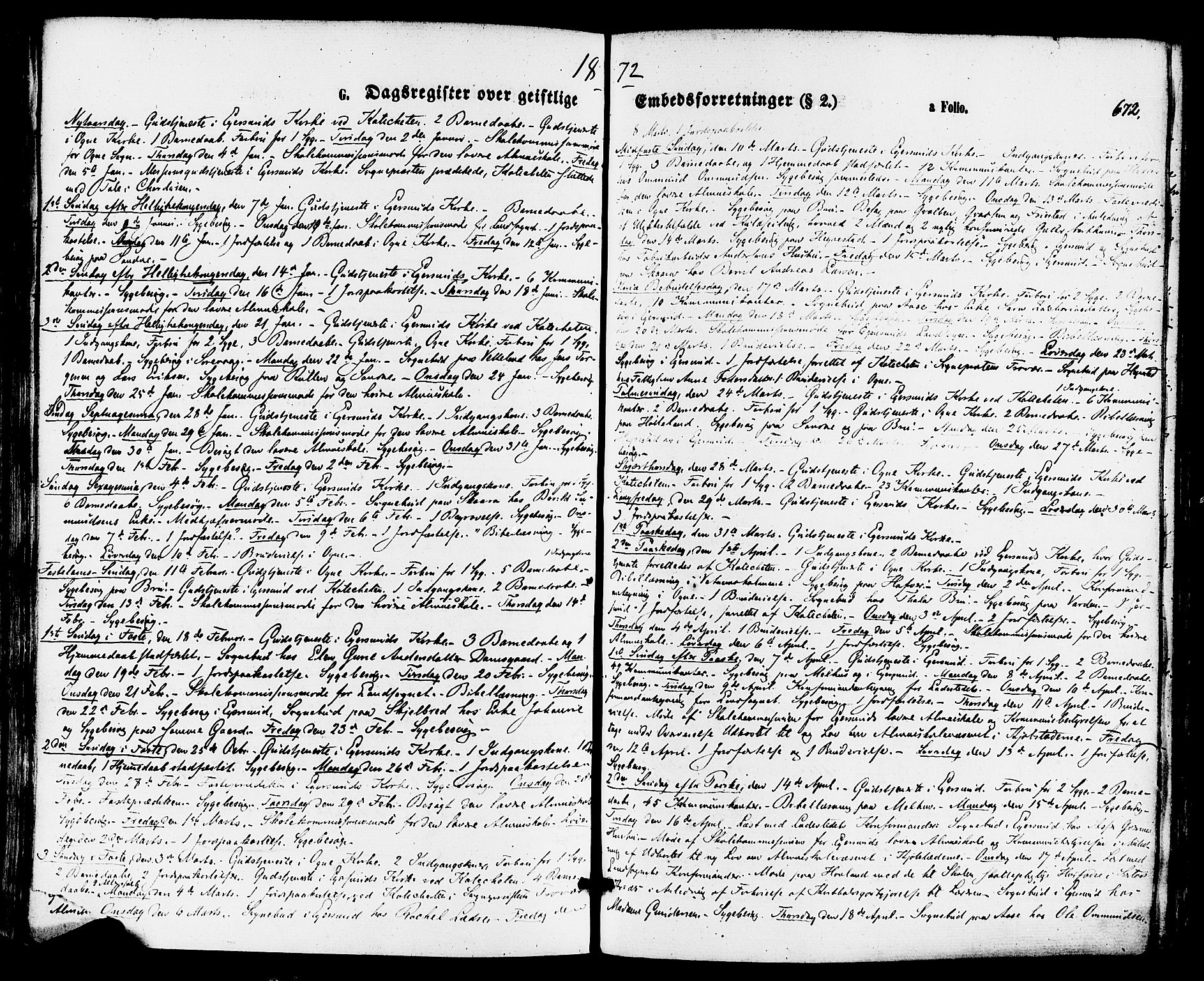 Eigersund sokneprestkontor, SAST/A-101807/S08/L0014: Parish register (official) no. A 13, 1866-1878, p. 672