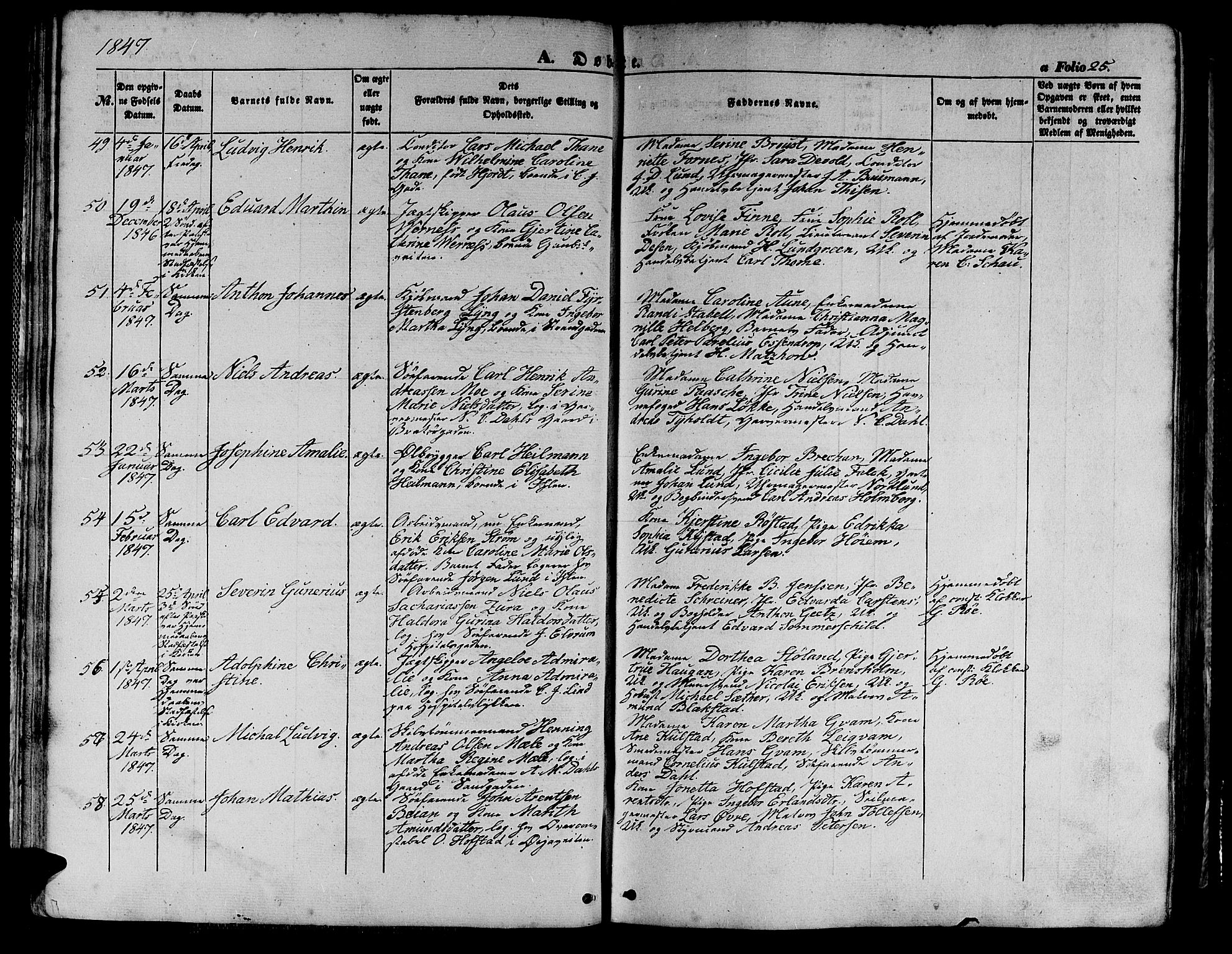 Ministerialprotokoller, klokkerbøker og fødselsregistre - Sør-Trøndelag, AV/SAT-A-1456/602/L0137: Parish register (copy) no. 602C05, 1846-1856, p. 25