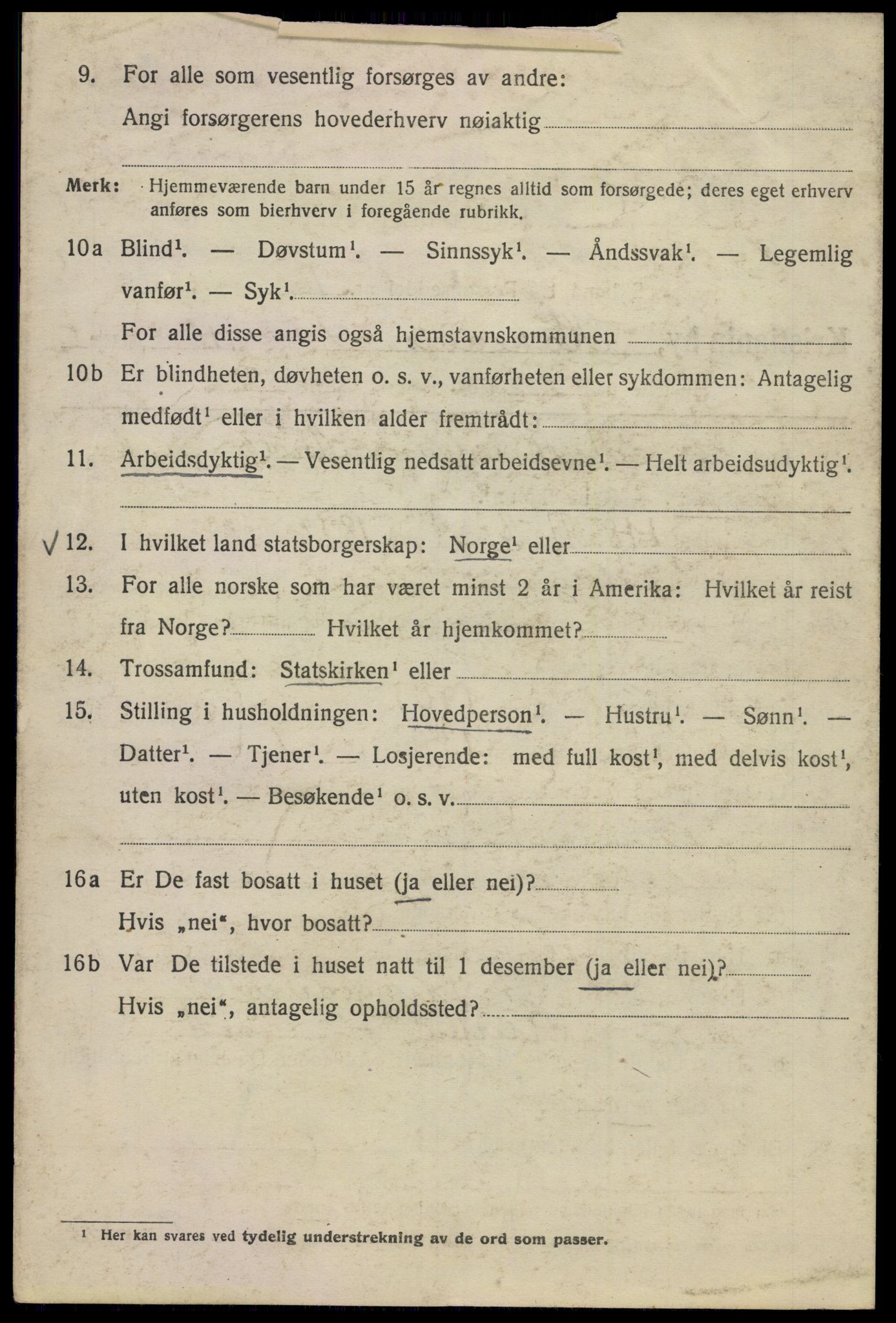 SAO, 1920 census for Kristiania, 1920, p. 266922